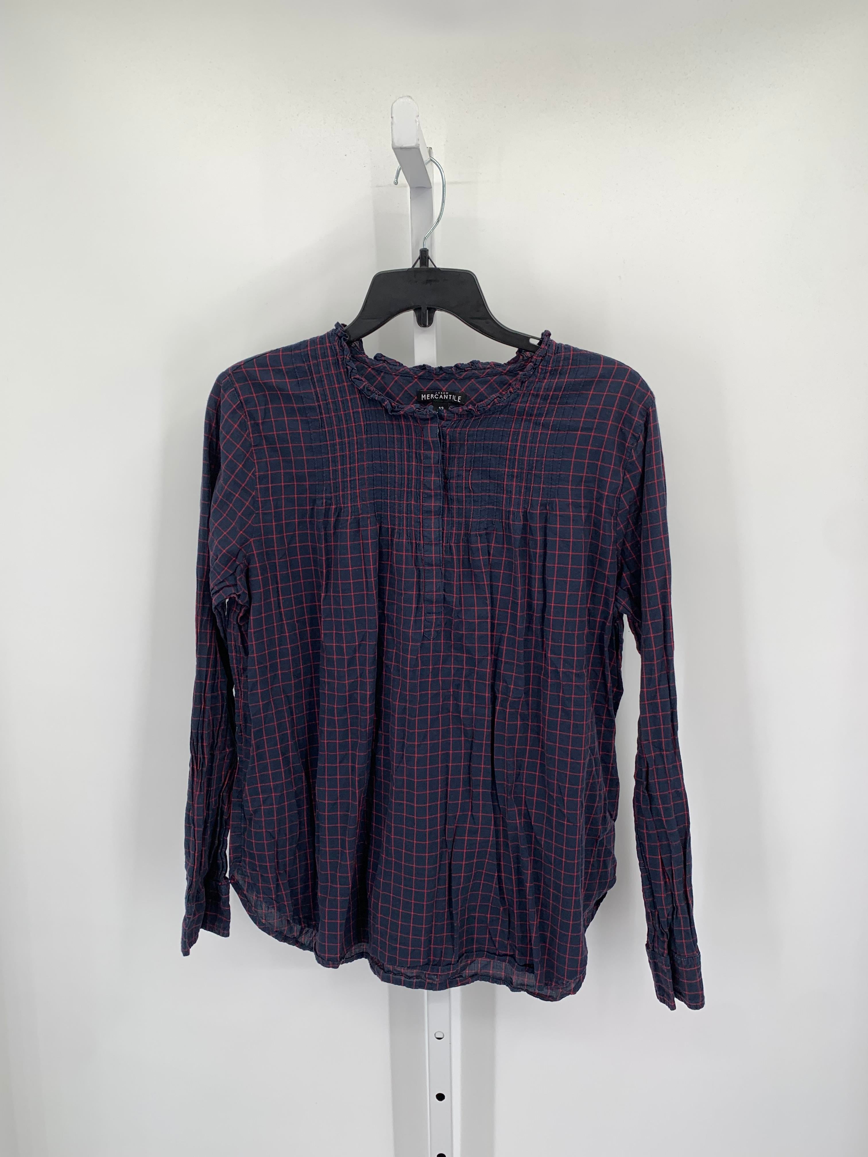 J. Crew Size 12 Misses Long Sleeve Shirt