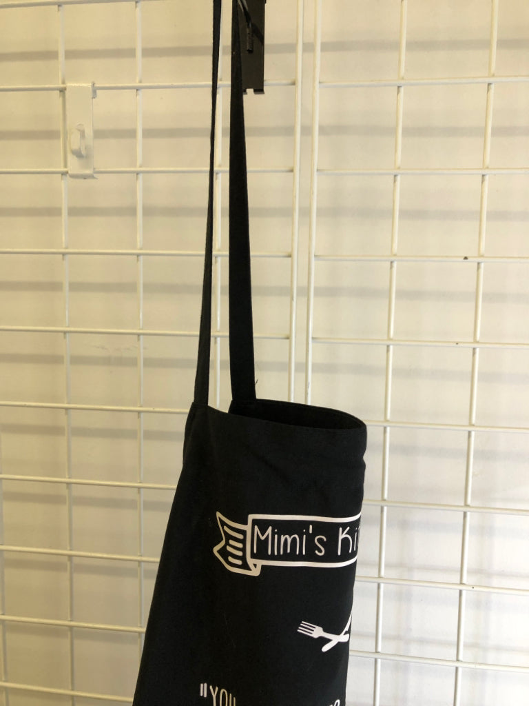 BLACK "MIMI'S KITCHEN" APRON