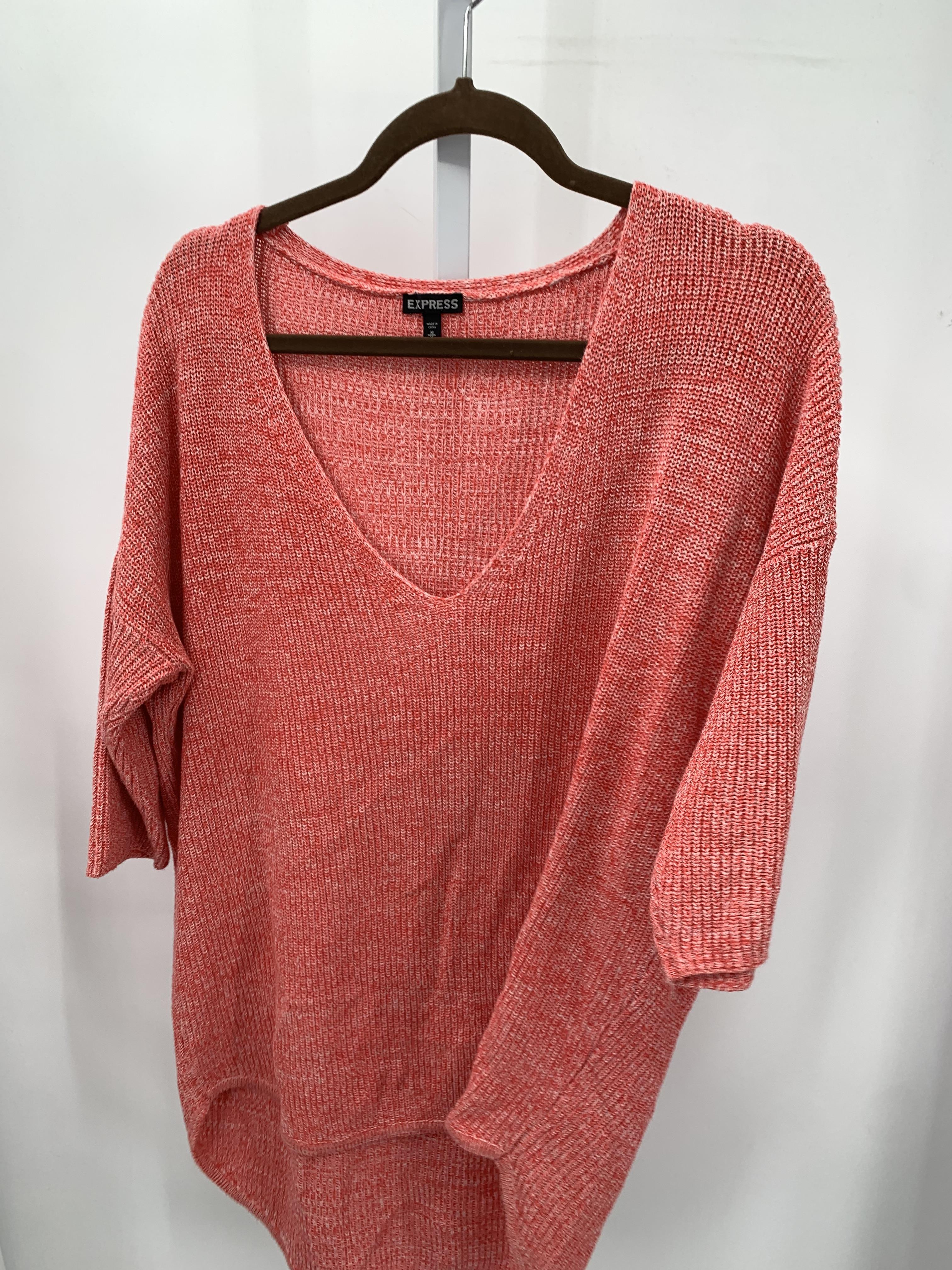Express Size Medium Misses Short Slv Sweater