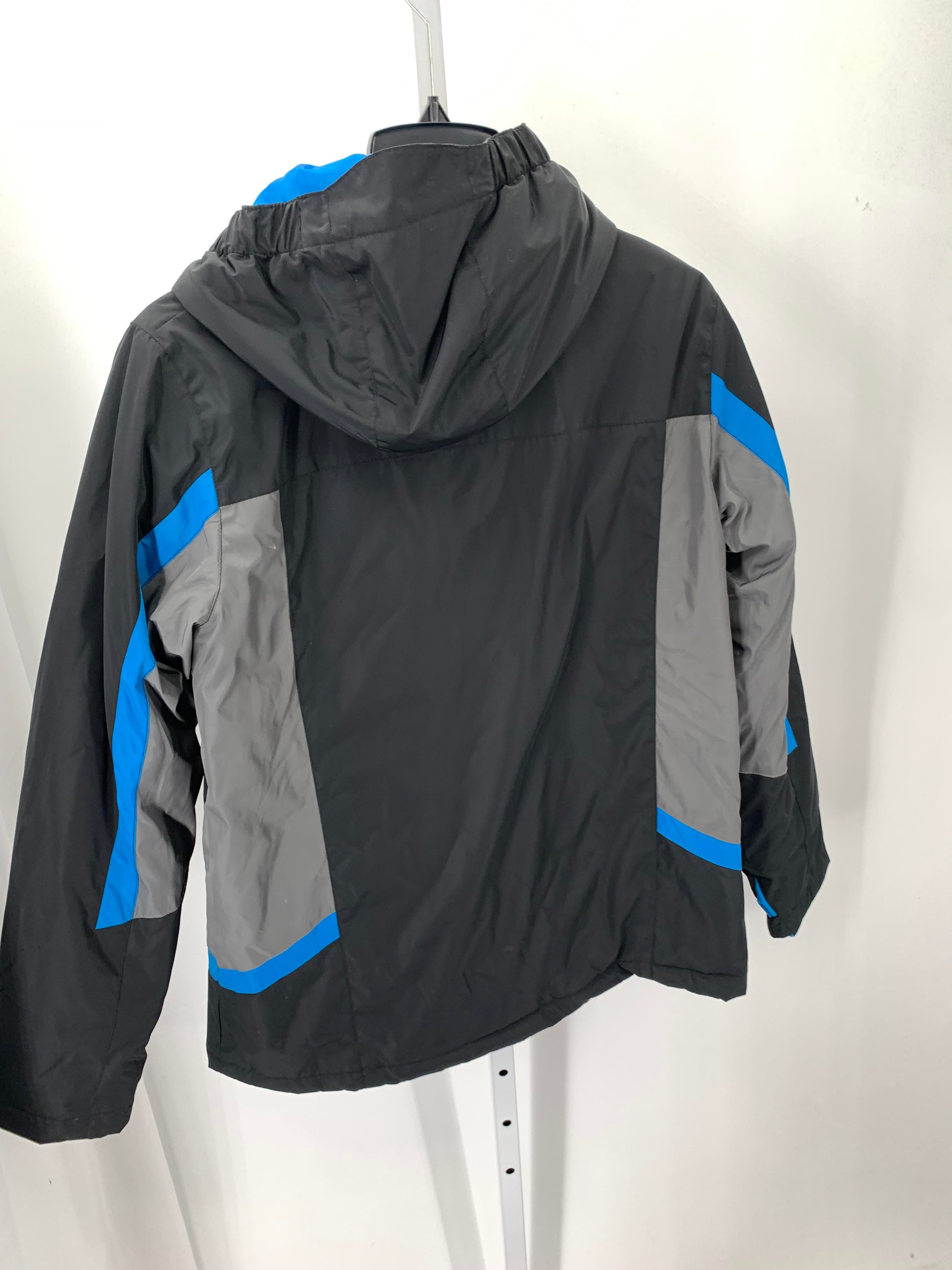 BLUE HOODED ZIP UP