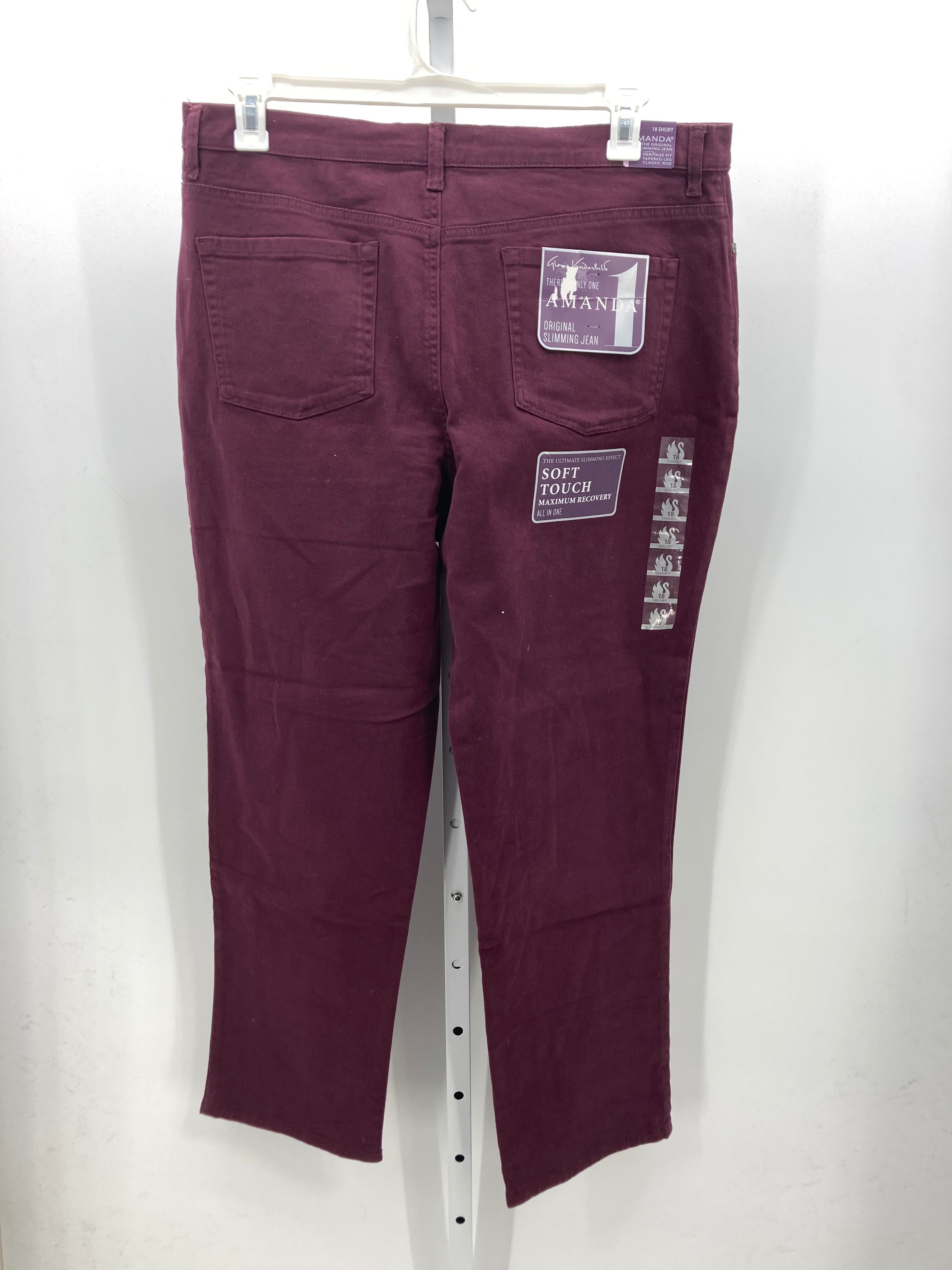 Gloria Vanderbilt Size 18 Short Misses Jeans