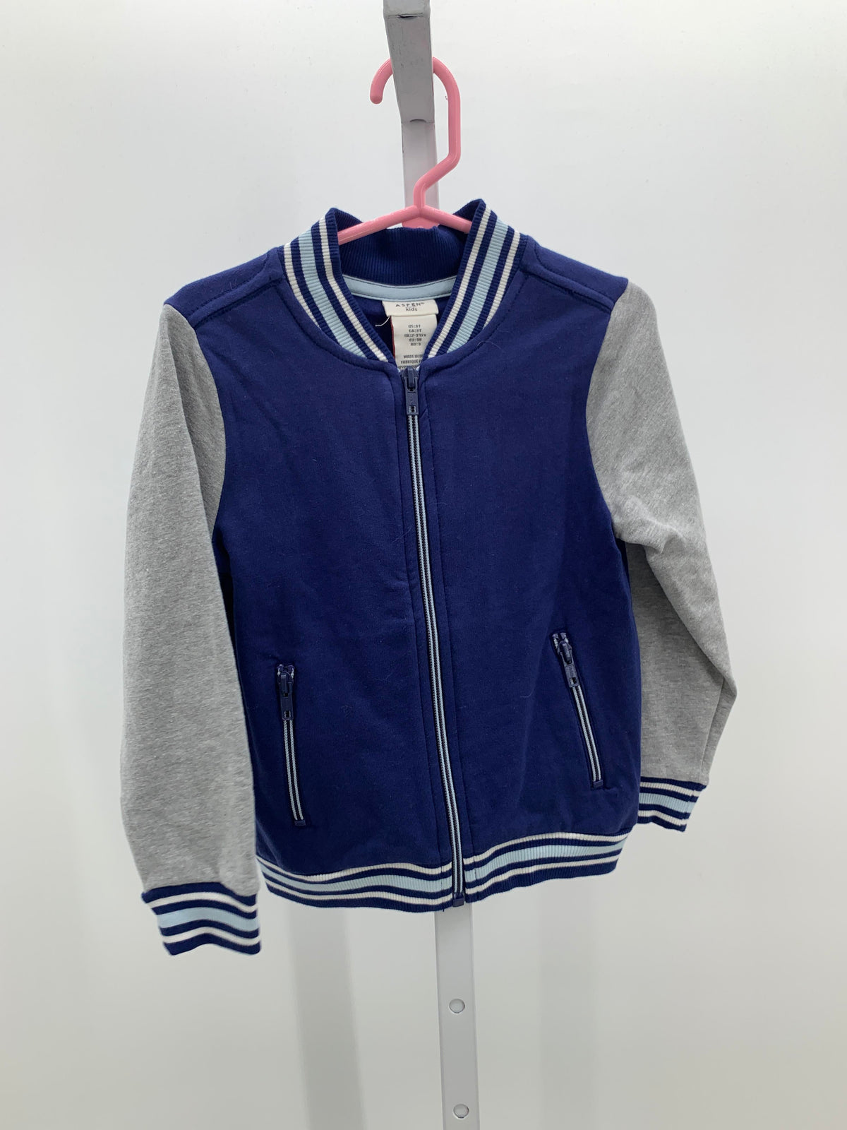 GREY ZIP UP KNIT