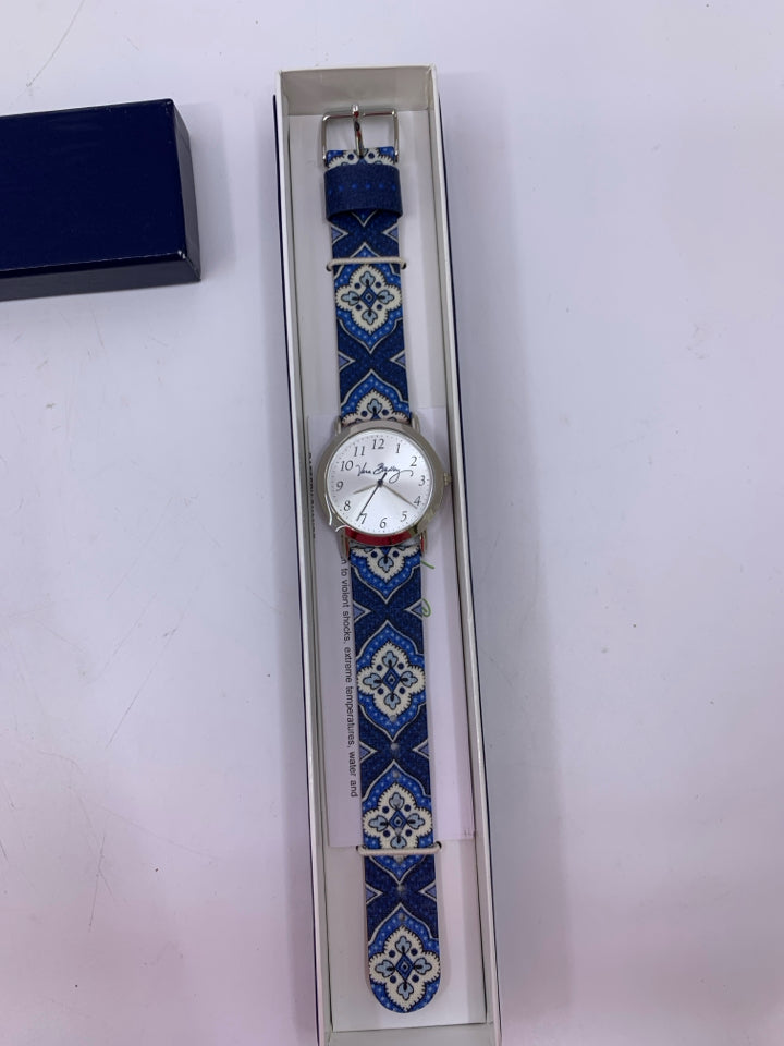 Nib Nantucket Navy Paisley Watch.