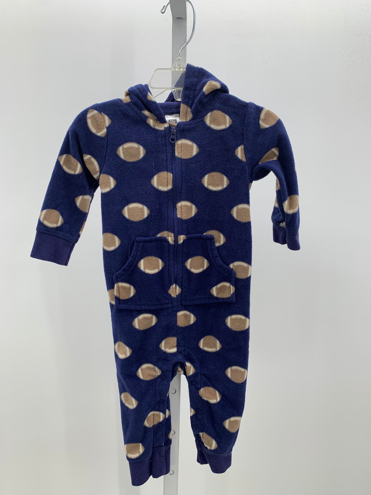 HOODED FOOTBALLS FLEECE