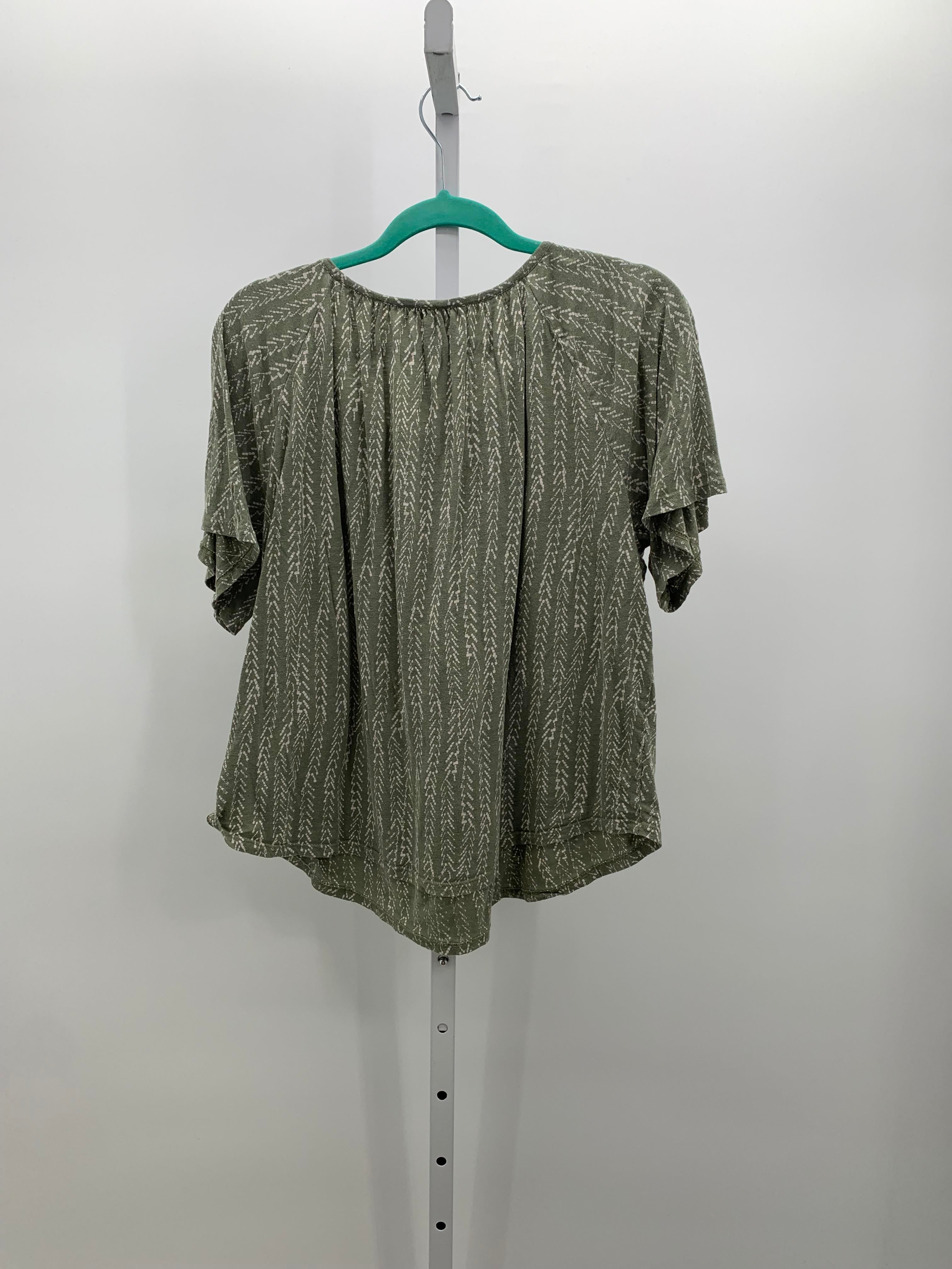 Lucky Brand Size Large Misses Short Sleeve Shirt
