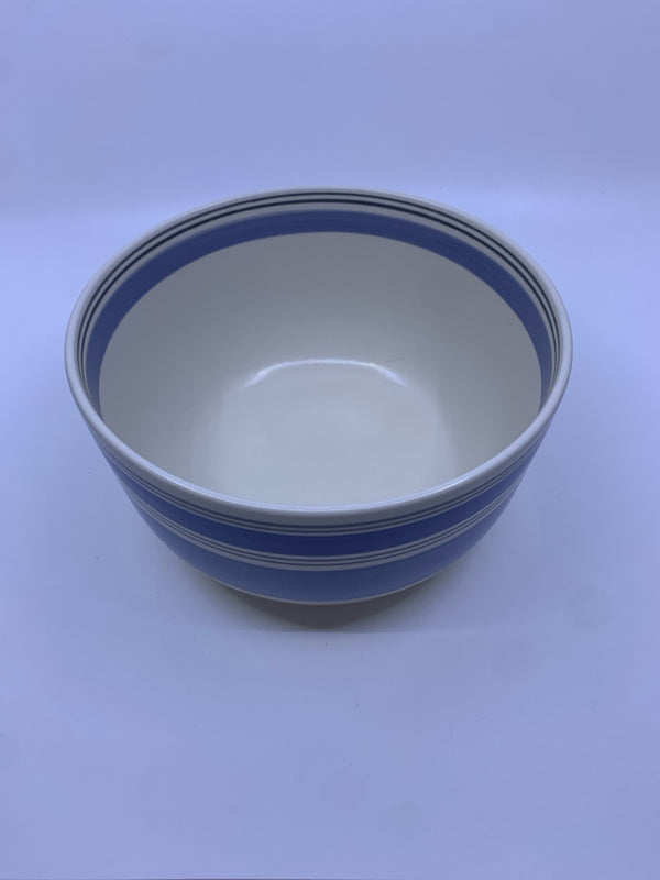 BLUE AND WHITE PFALTZGRAFF BOWL.