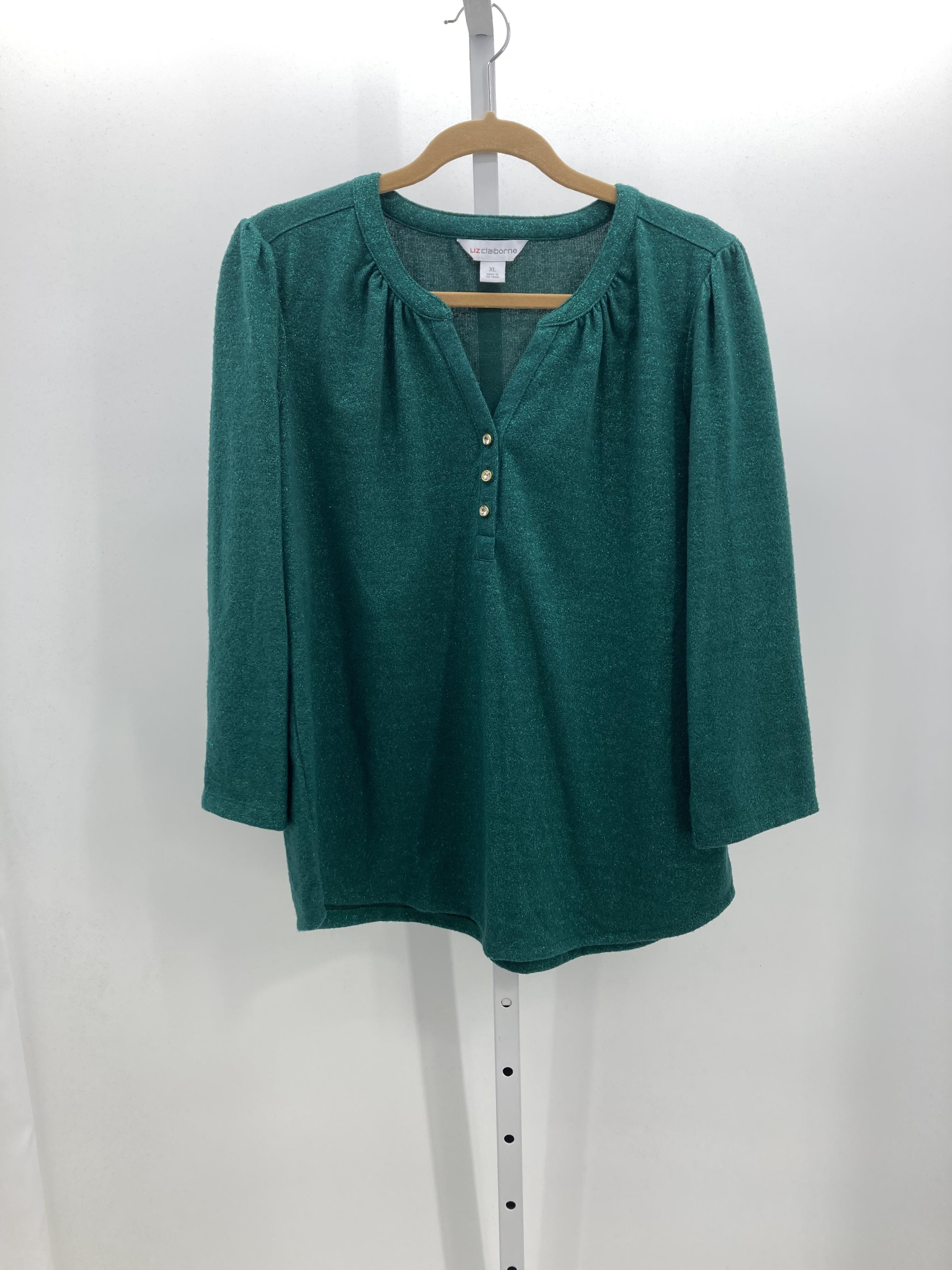 Liz Claiborne Size Extra Large Misses 3/4 Sleeve Sweater