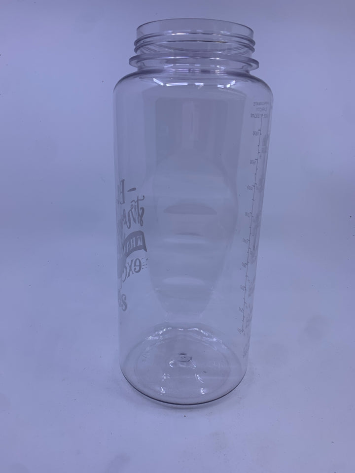NEW REUSABLE WATER BOTTLE W LEOPARD PRINT HOLDER.