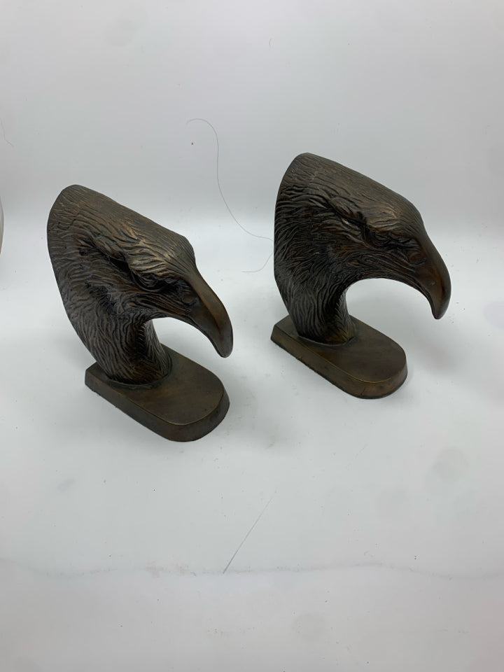 2 HEAVY VTG EAGLE BOOKENDS.