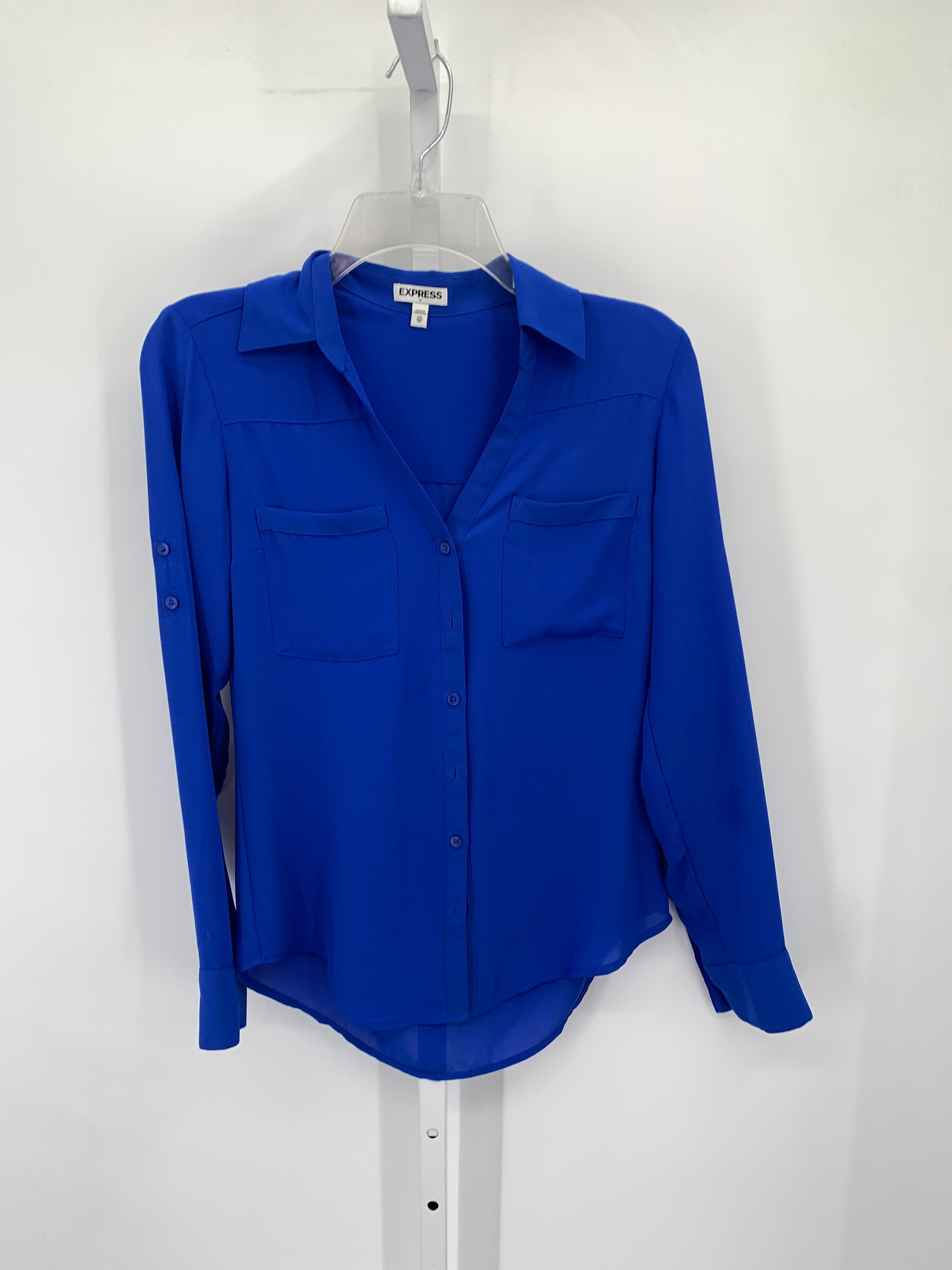 Express Size X Small Misses Long Sleeve Shirt