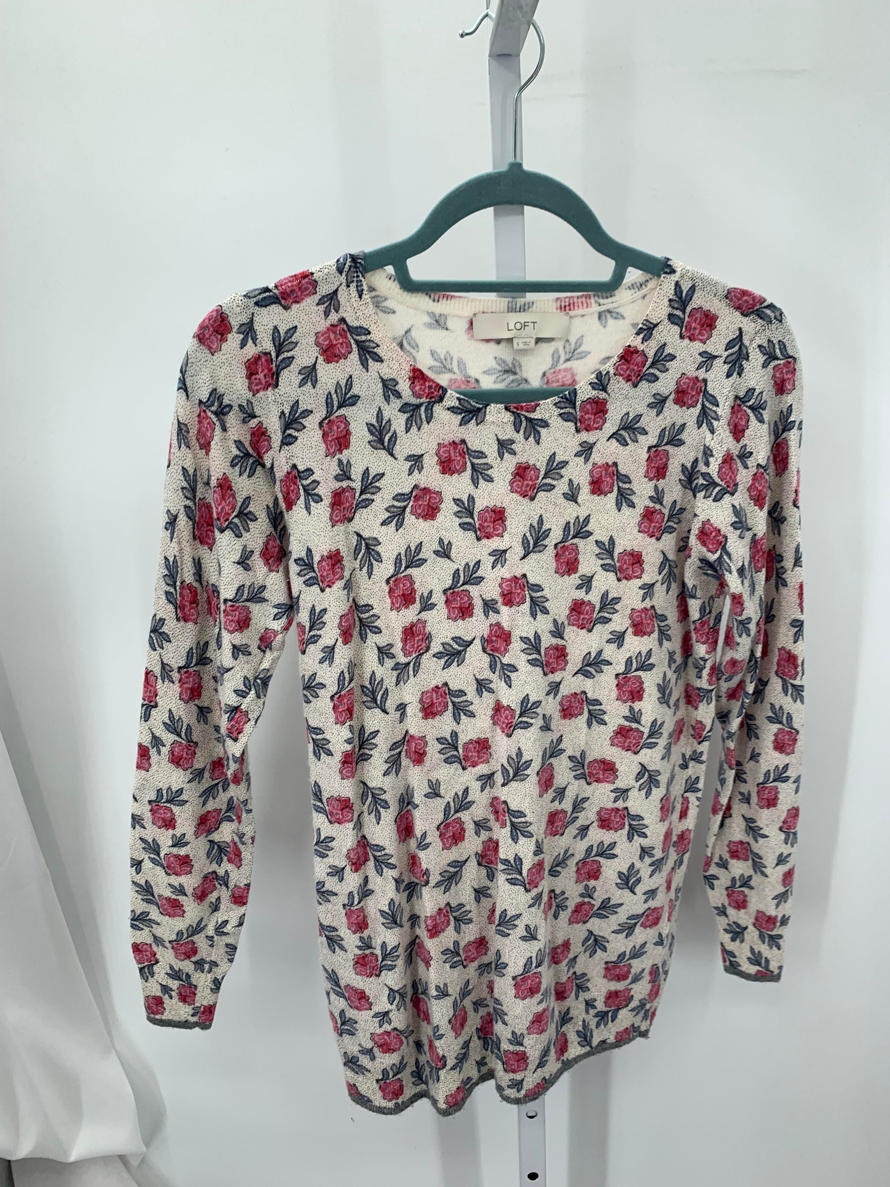 Loft Size Small Misses Long Slv Sweater