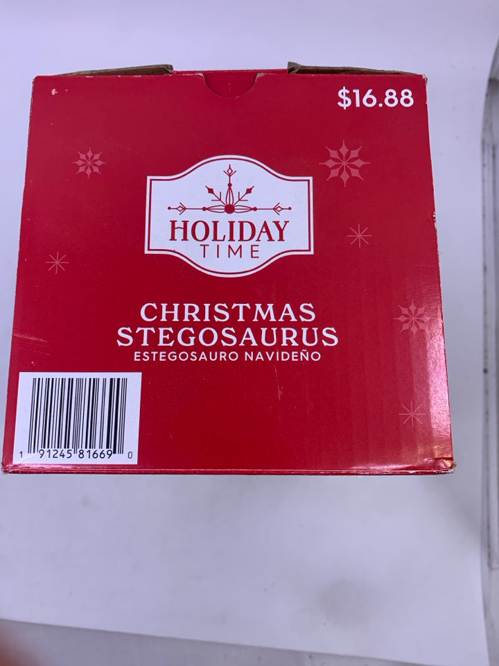 NIB CHRISTMAS STEGOSAURUS INFLATABLE.