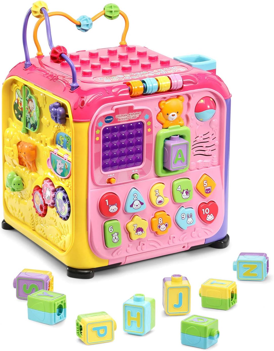VTech Ultimate Alphabet Activity Cube, Pink W/BLOCKS
