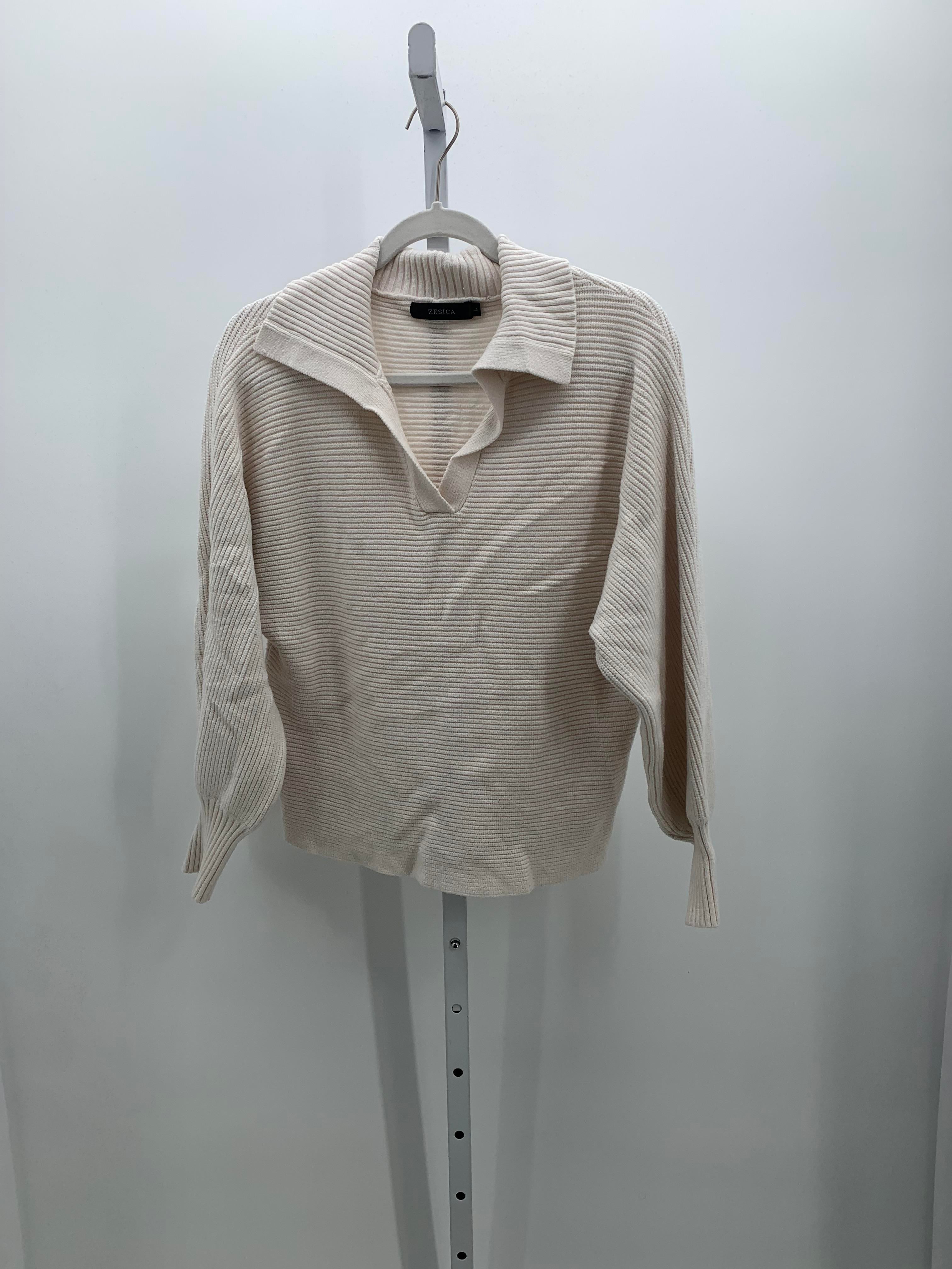ZESICA Size Large Misses Long Slv Sweater