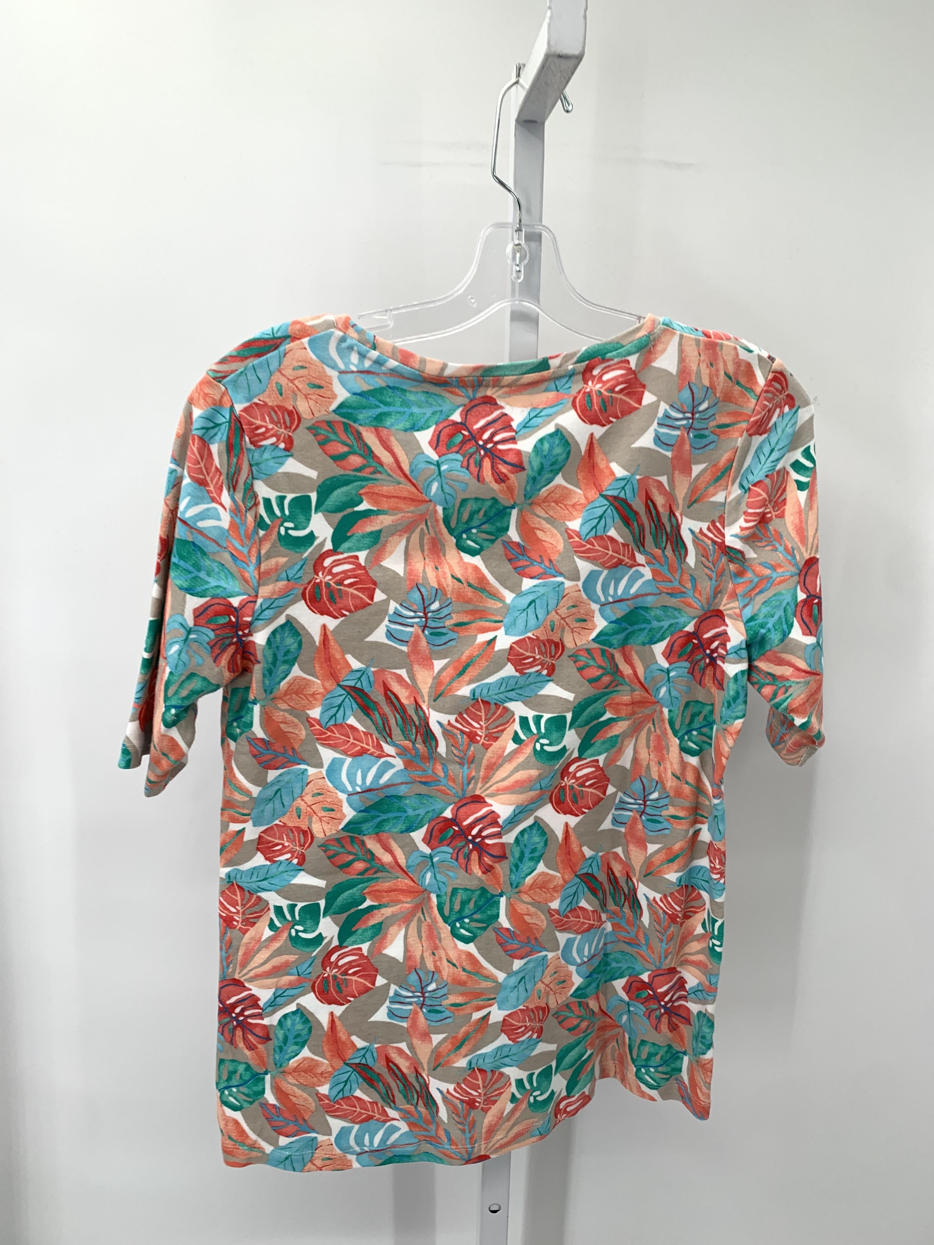 Chico's Size Small Misses Short Sleeve Shirt