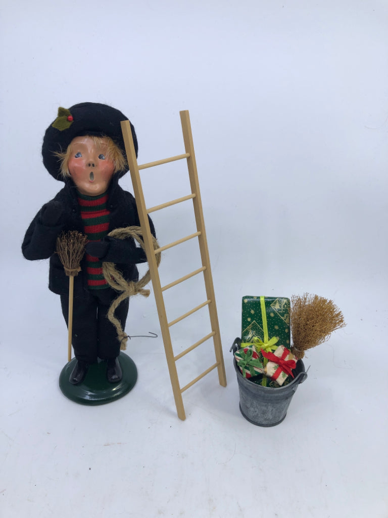 BYERS' CHOICE CHIMNEY SWEEP- 3PC SET