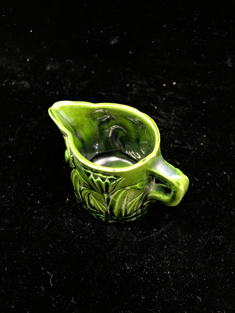 SM GLAZED FLORAL CREAMER.