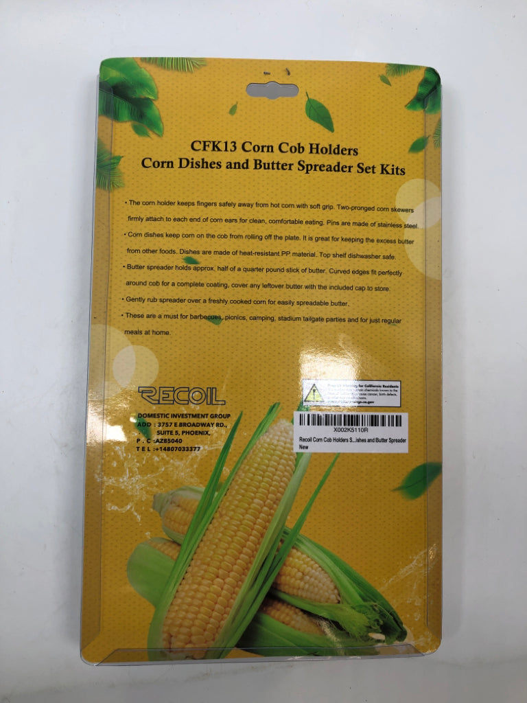 NIP CORN ON THE COB SET.