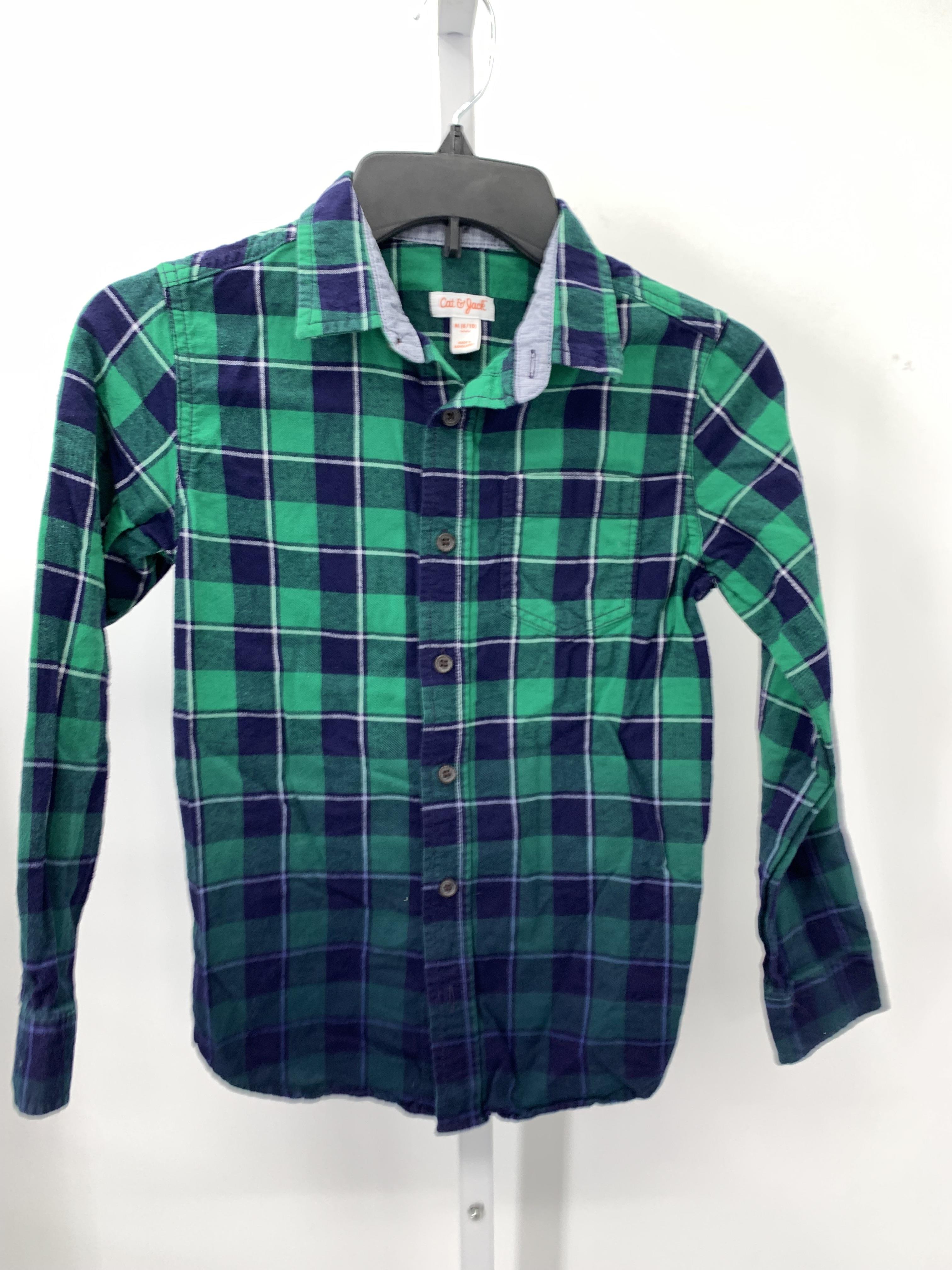 BLUE PLAID BTN DOWN