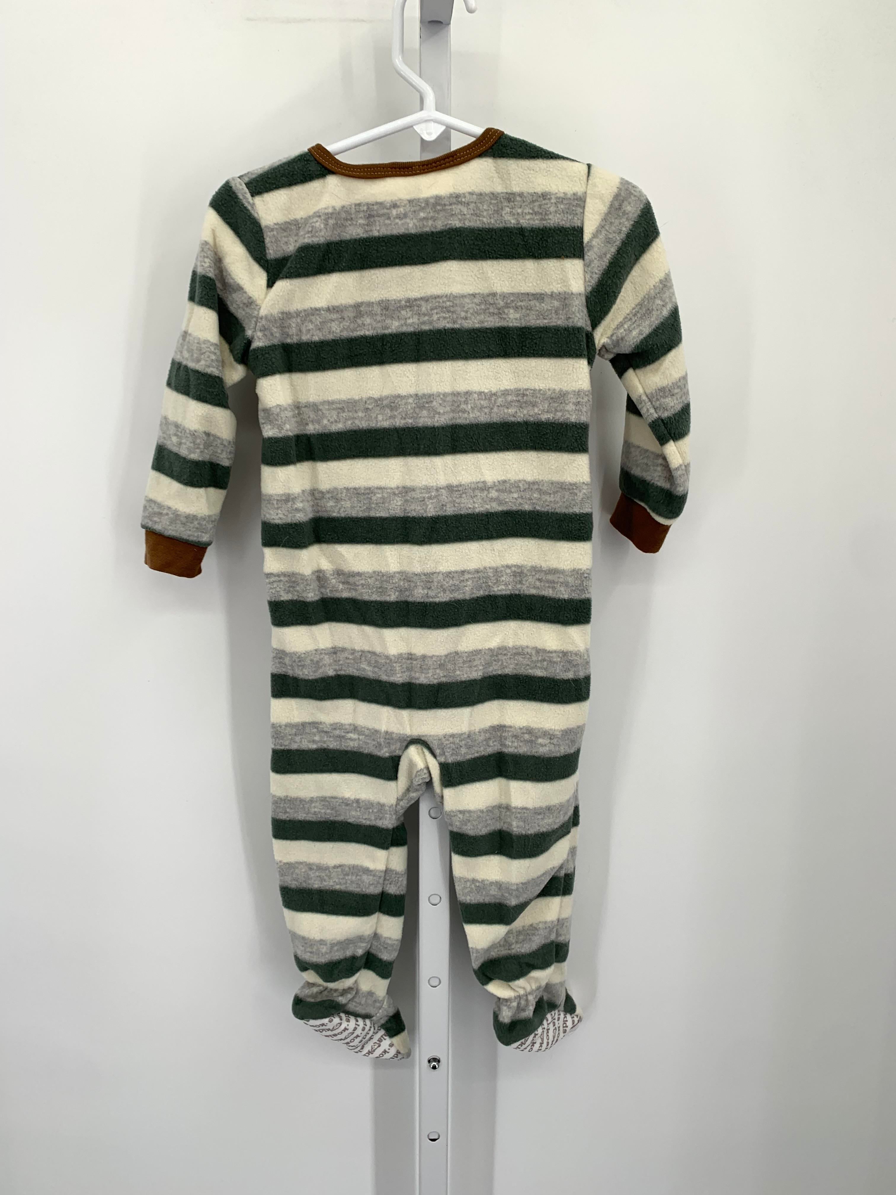 GREEN GREY STRIPES FLEECE