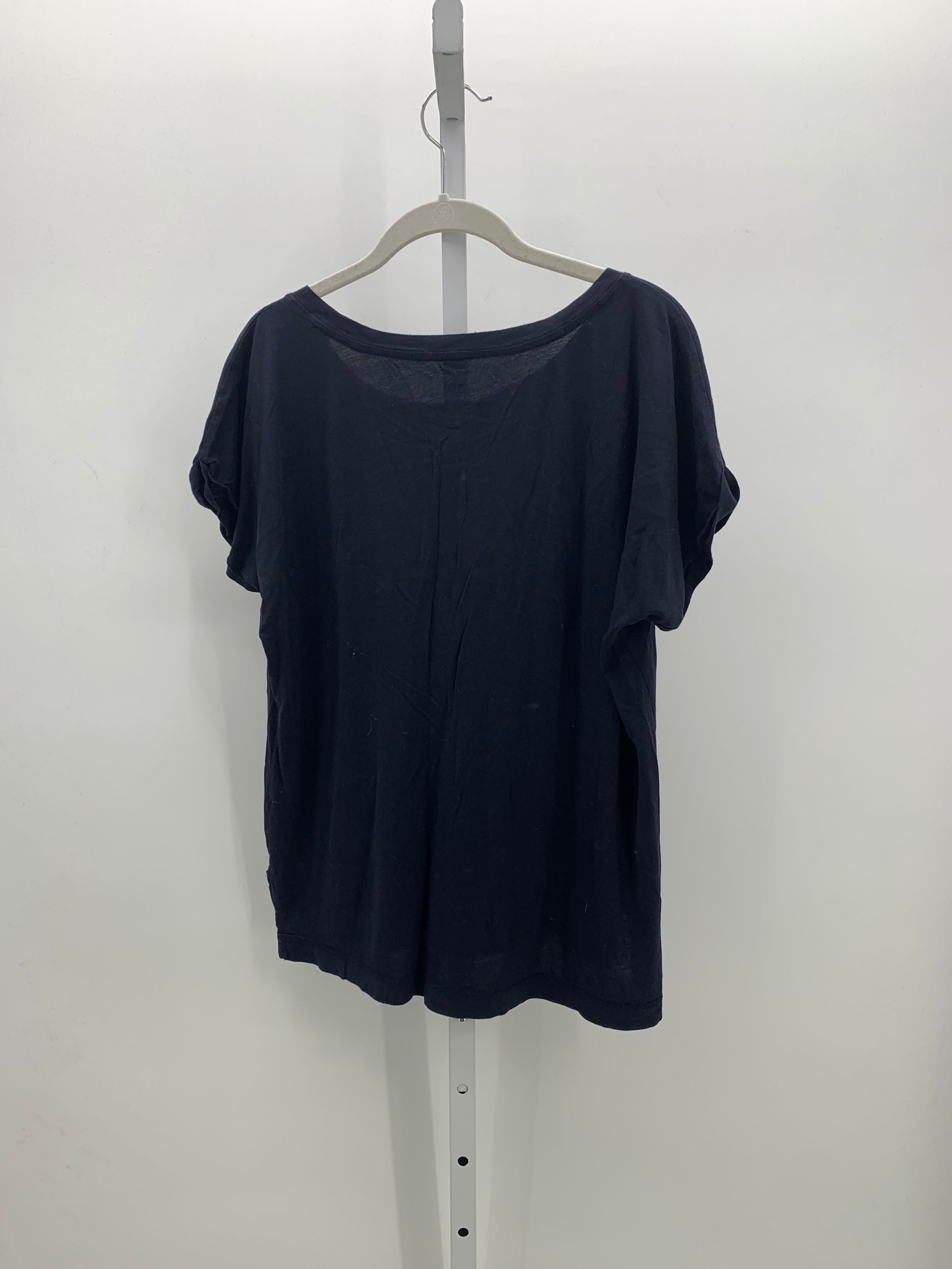 Joan Vass Size Extra Large Misses Short Sleeve Shirt