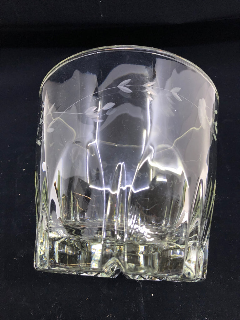 GLASS ICE BUCKET W TONGS PRINCESS HOUSE HERITAGE.