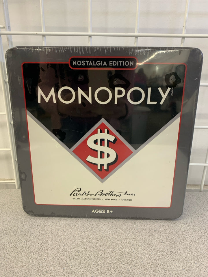 NIB MONOPOLY PARKER BROTHERS NOSTALGIA EDITION.