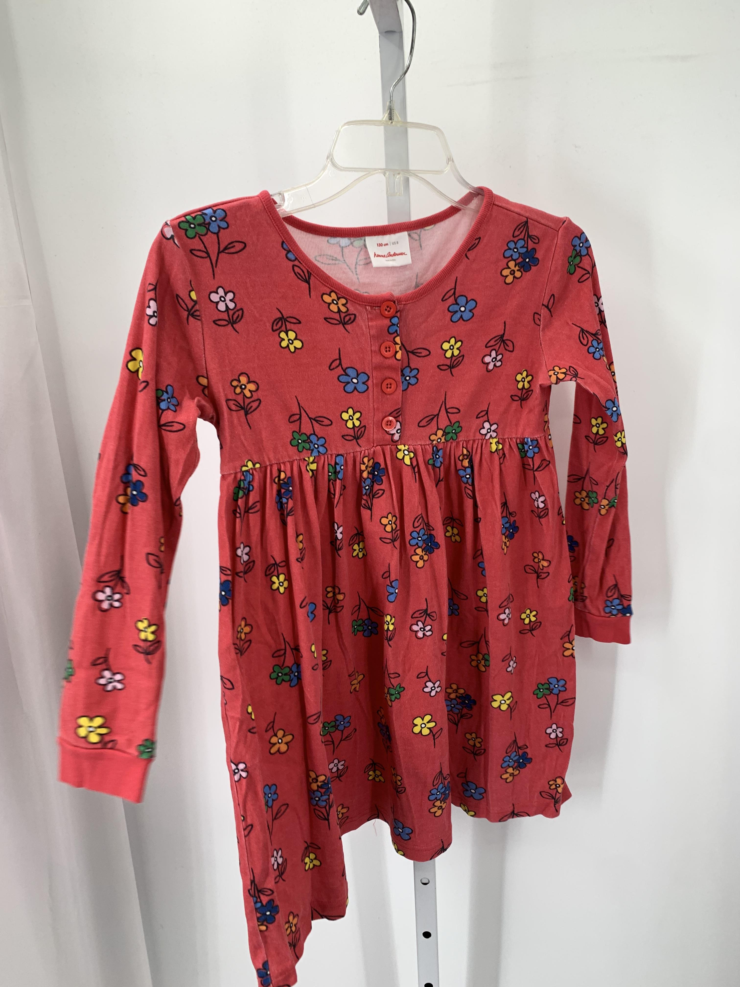 Hanna Anderson Size 8 Girls Long Sleeve Dress