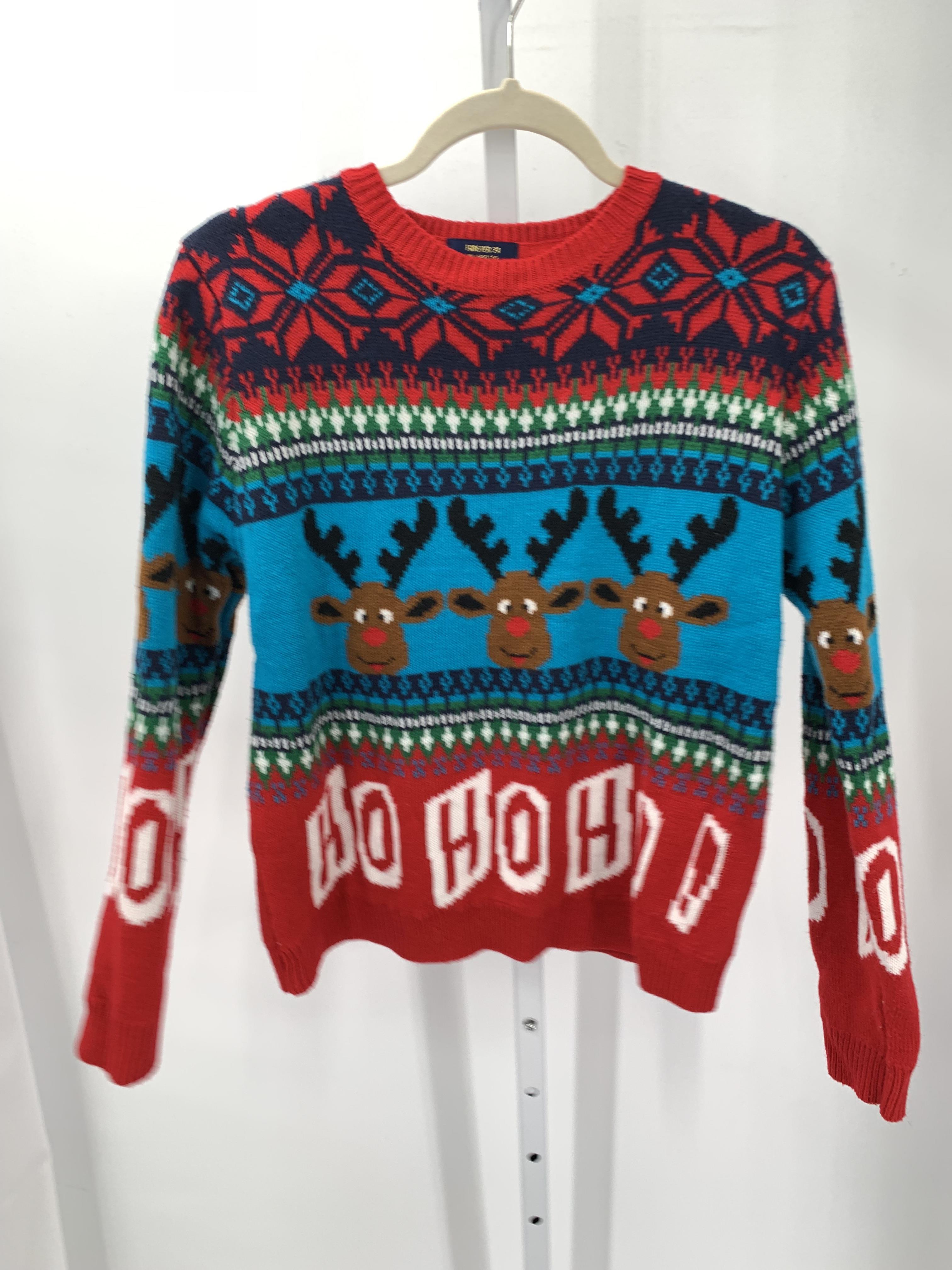 LONG SLV SWEATER HO HO HO REINDEER