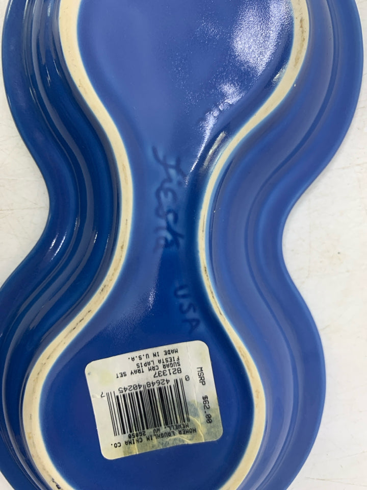 VTG SUGAR BOWL/CREAMER+ TRAY.