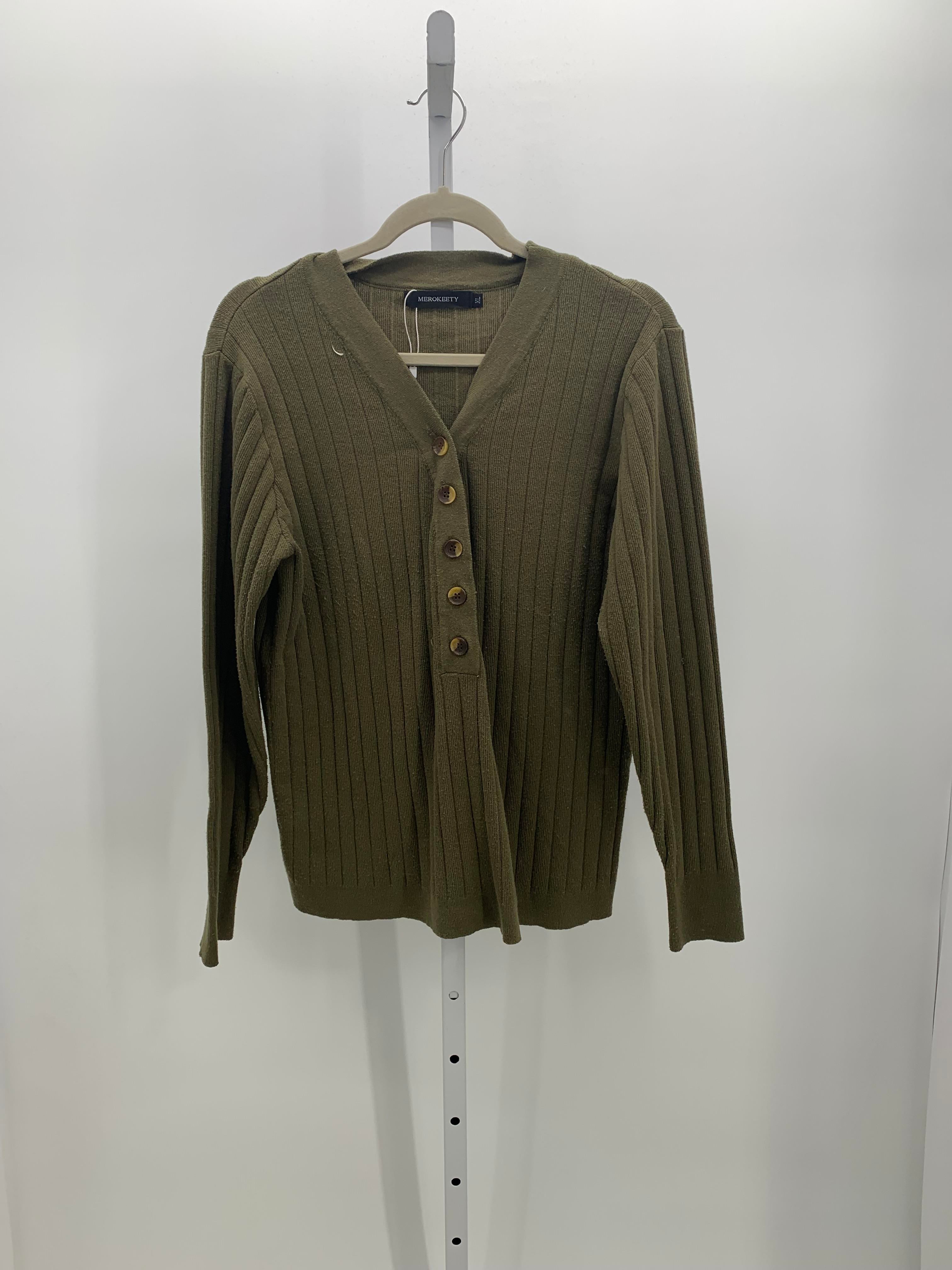 Size Extra Large Misses Long Slv Sweater