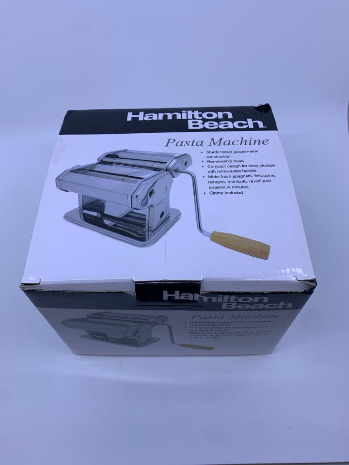 NIB HAMILTON BEACH PASTA MACHINE.