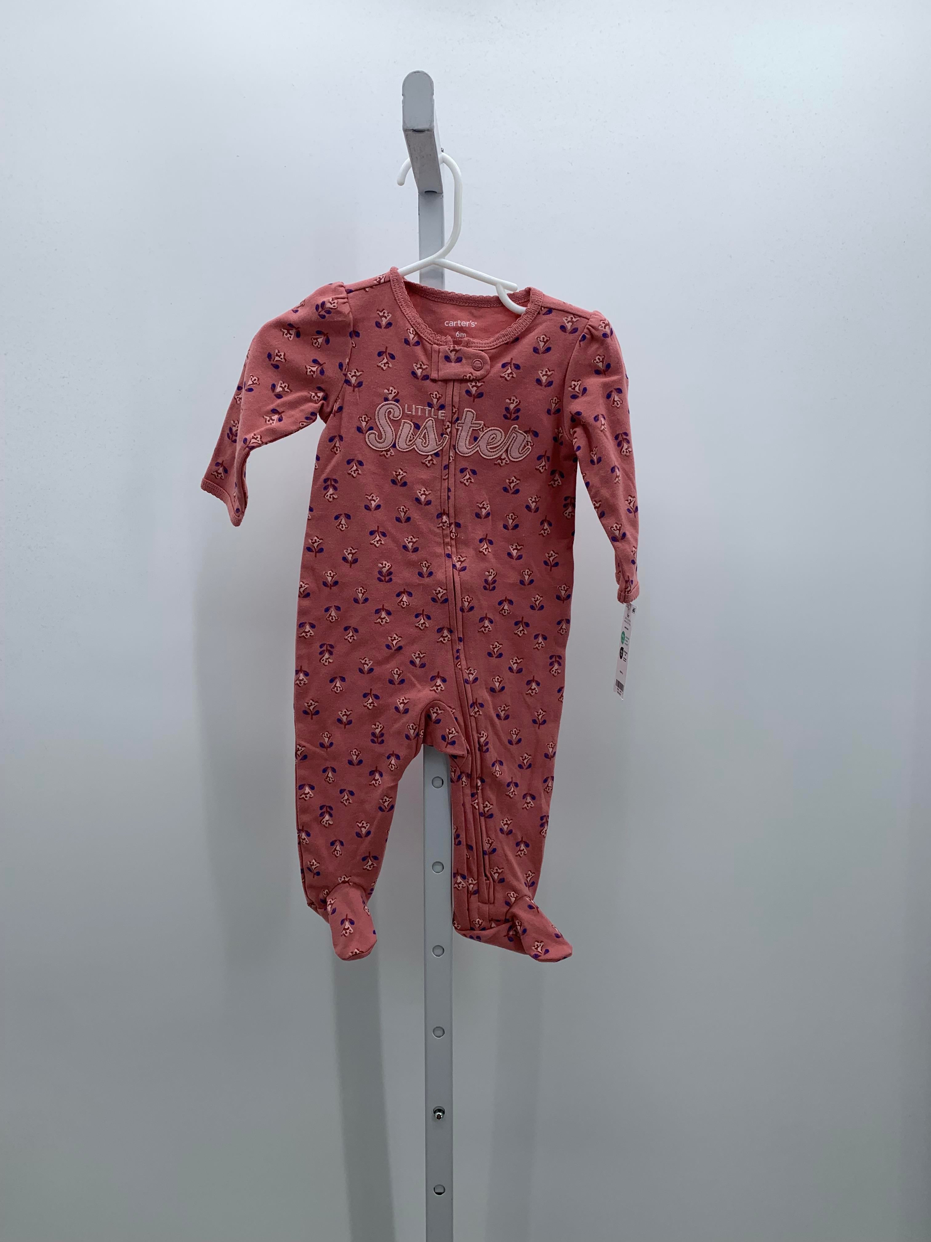 Carters Size 6 Months Girls Long Slv. Romper