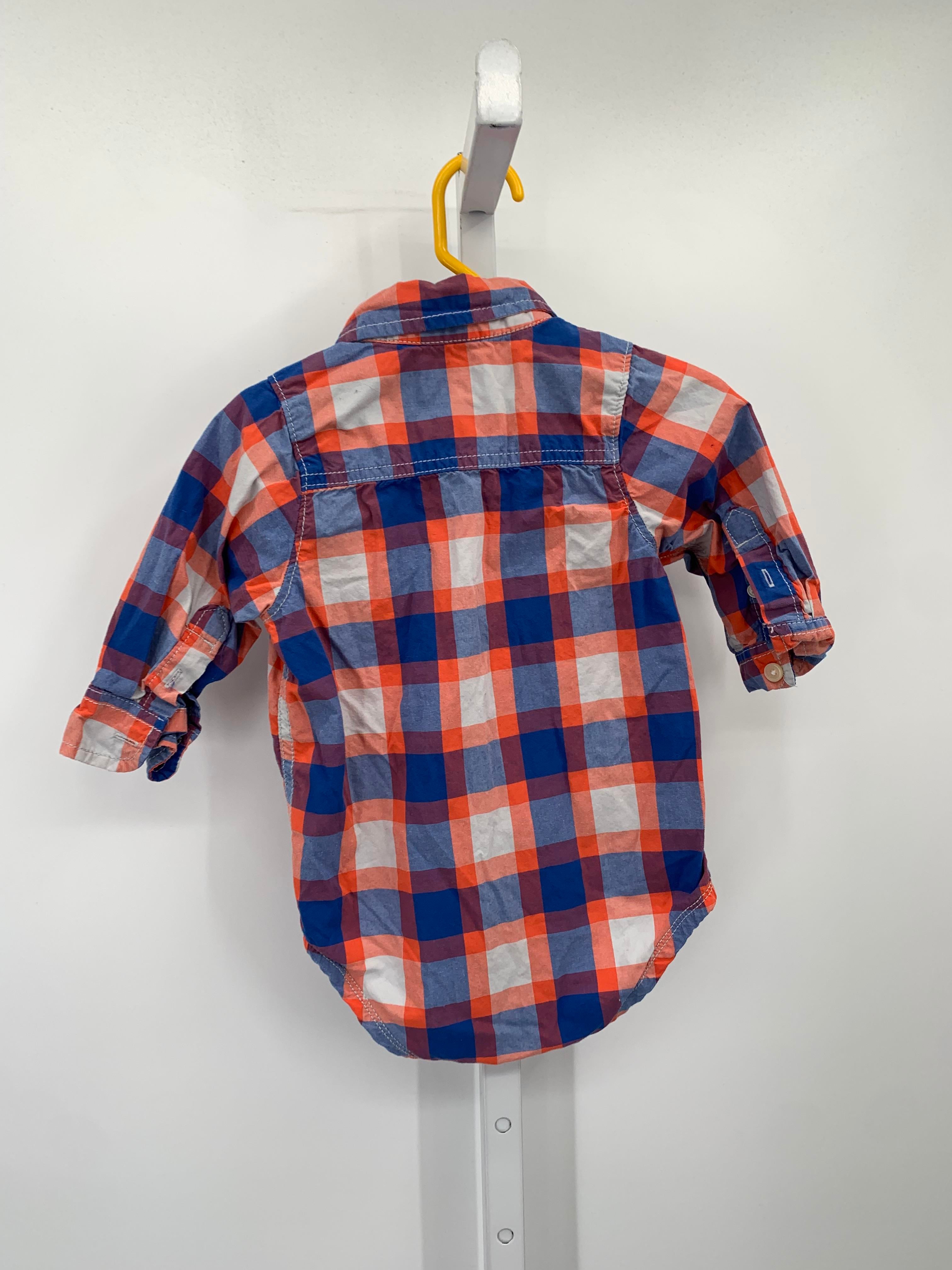 ORANGE PLAID BUTTON DOWN