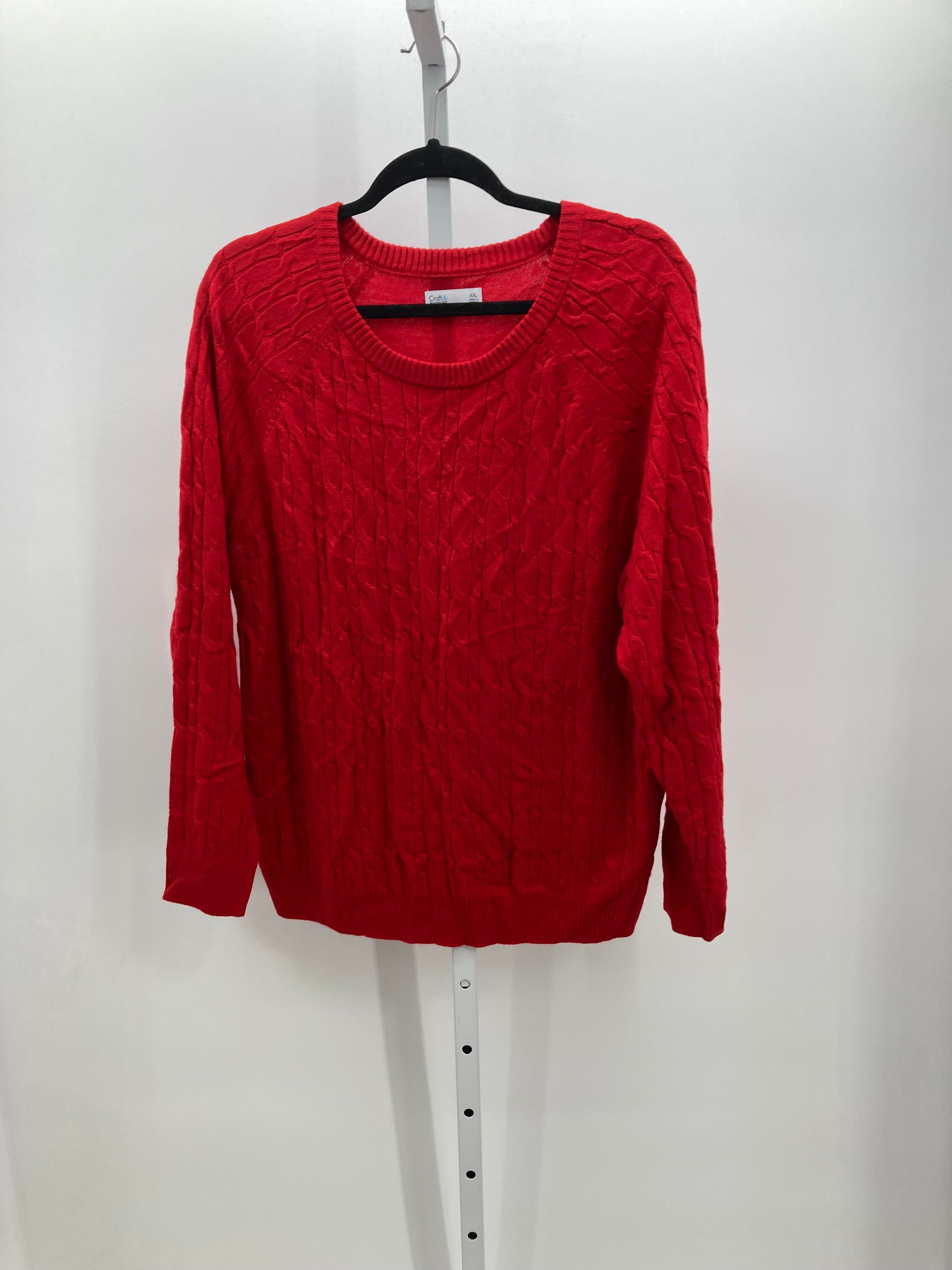 Croft & Barrow Size XXL Misses Long Slv Sweater