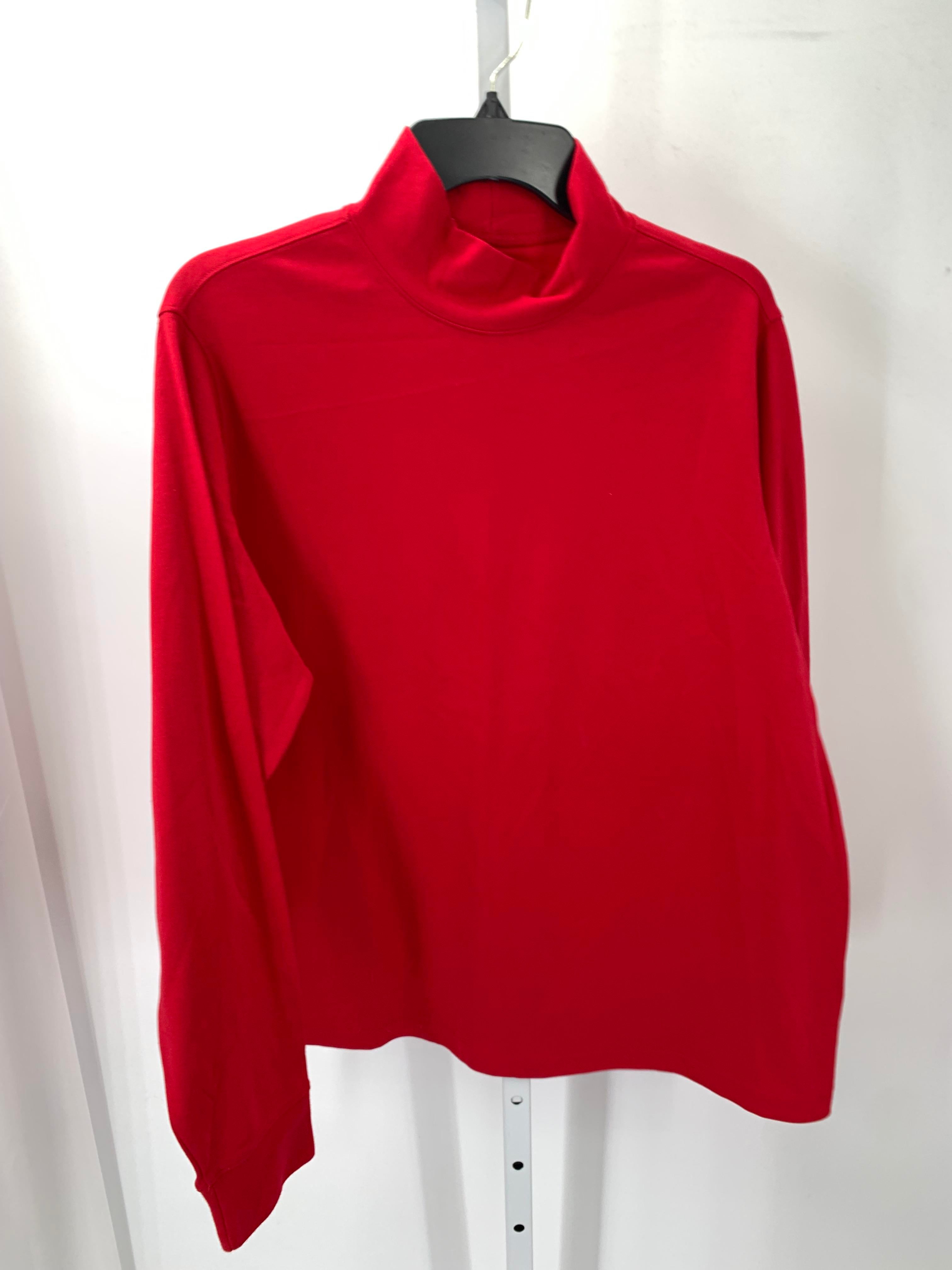 Lands End Size 1X Womens Long Sleeve Shirt