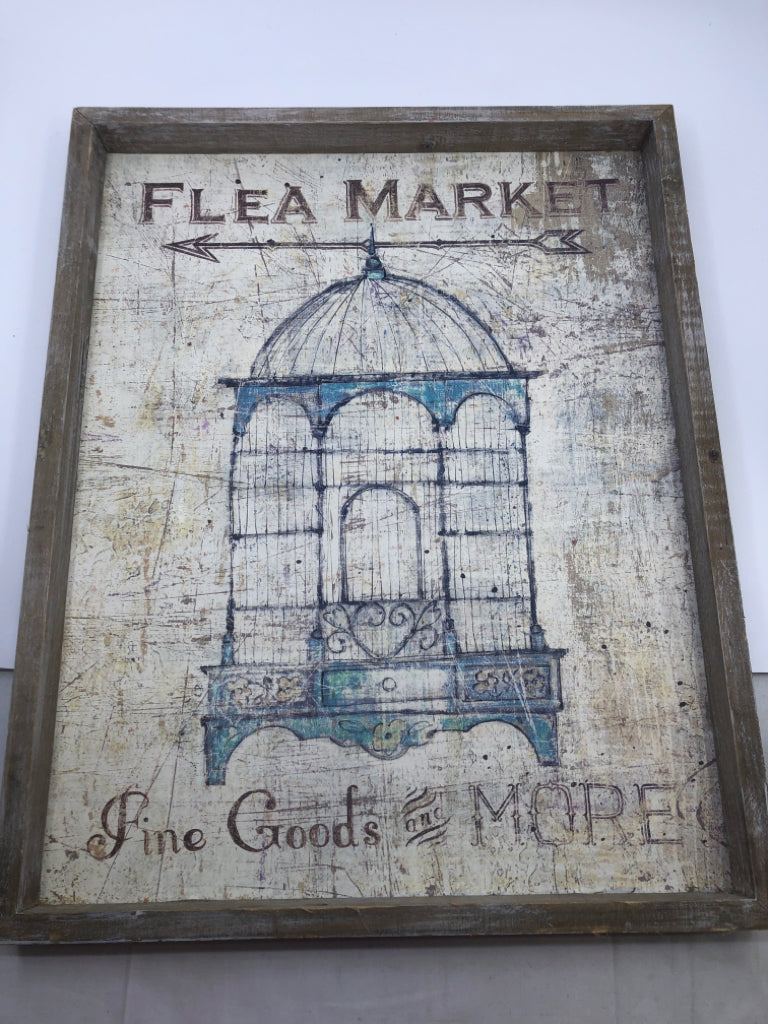 FLEA MARKET RUSTIC WALL ART.