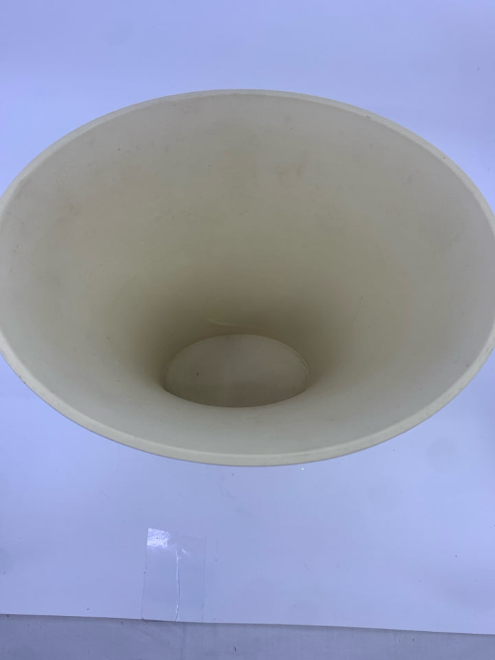 YELLOW WIDE FLORAL SPRAY VASE- WEDGWOOD INTERIORS.