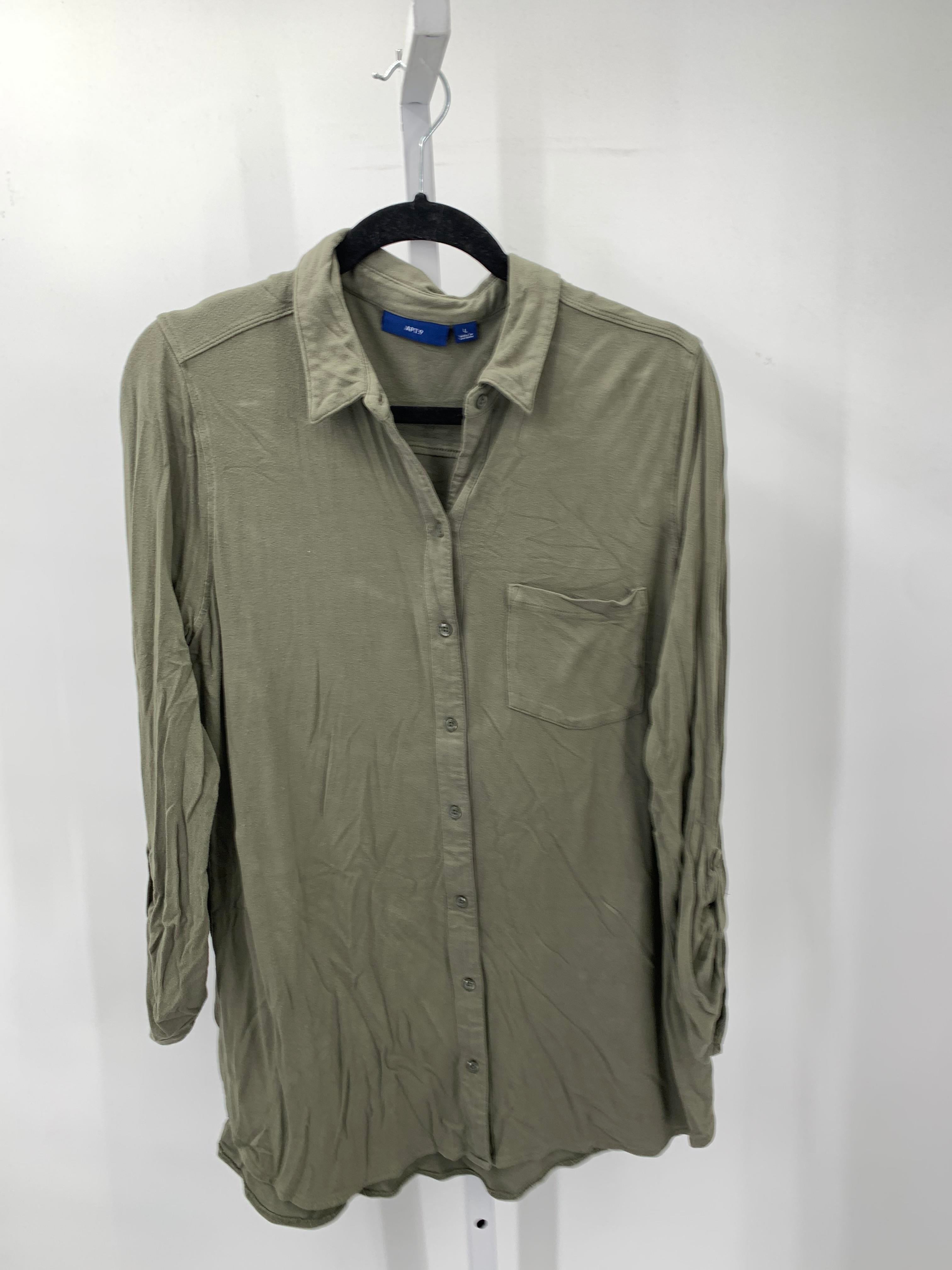 Apt. 9 Size Large Misses Long Sleeve Shirt