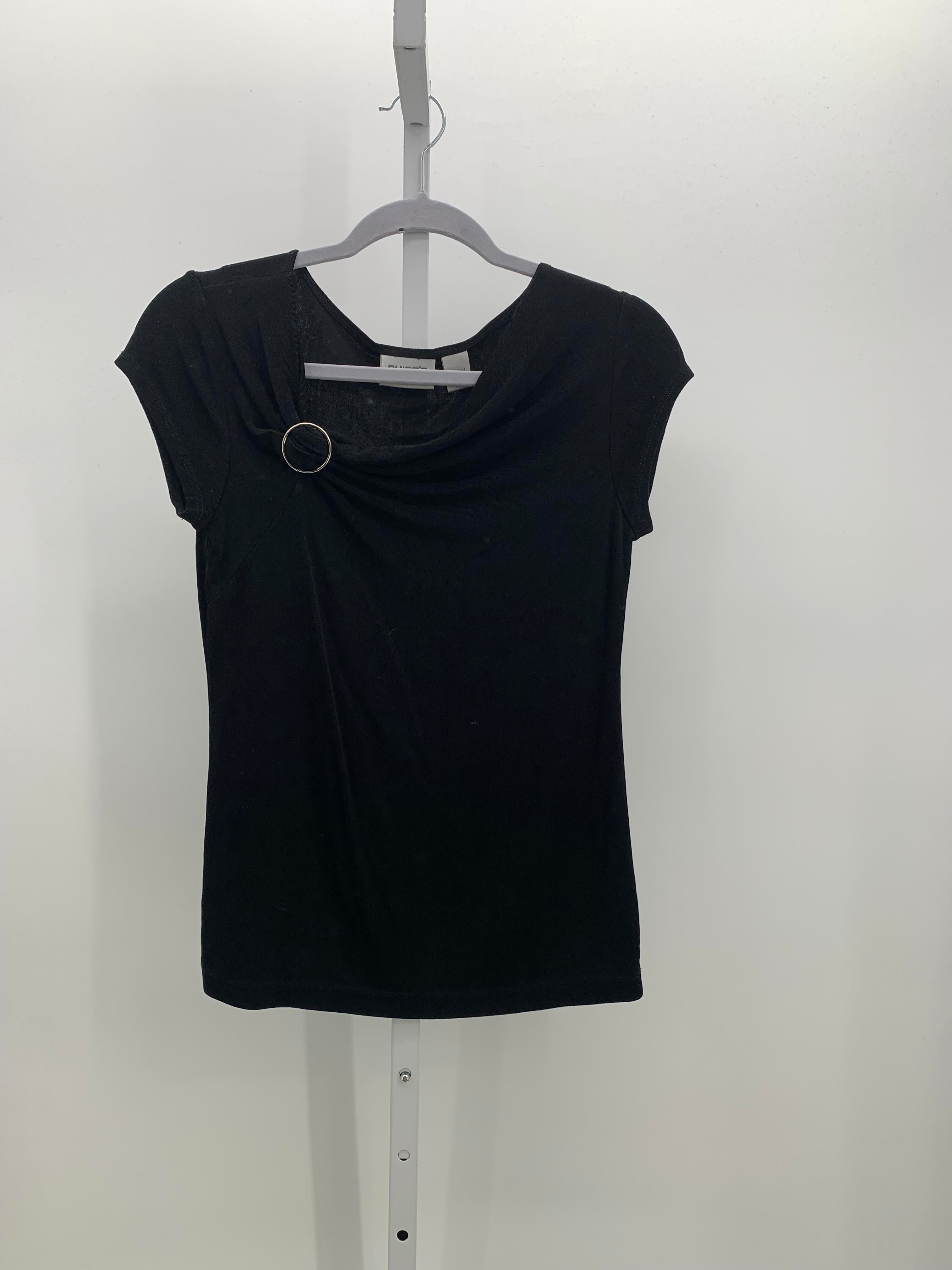 Chico's Size X Small Misses Short Sleeve Shirt