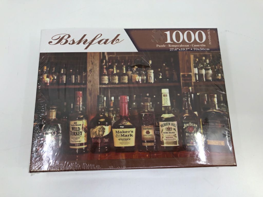 NIB WHISKEY BOTTLE PUZZLE.