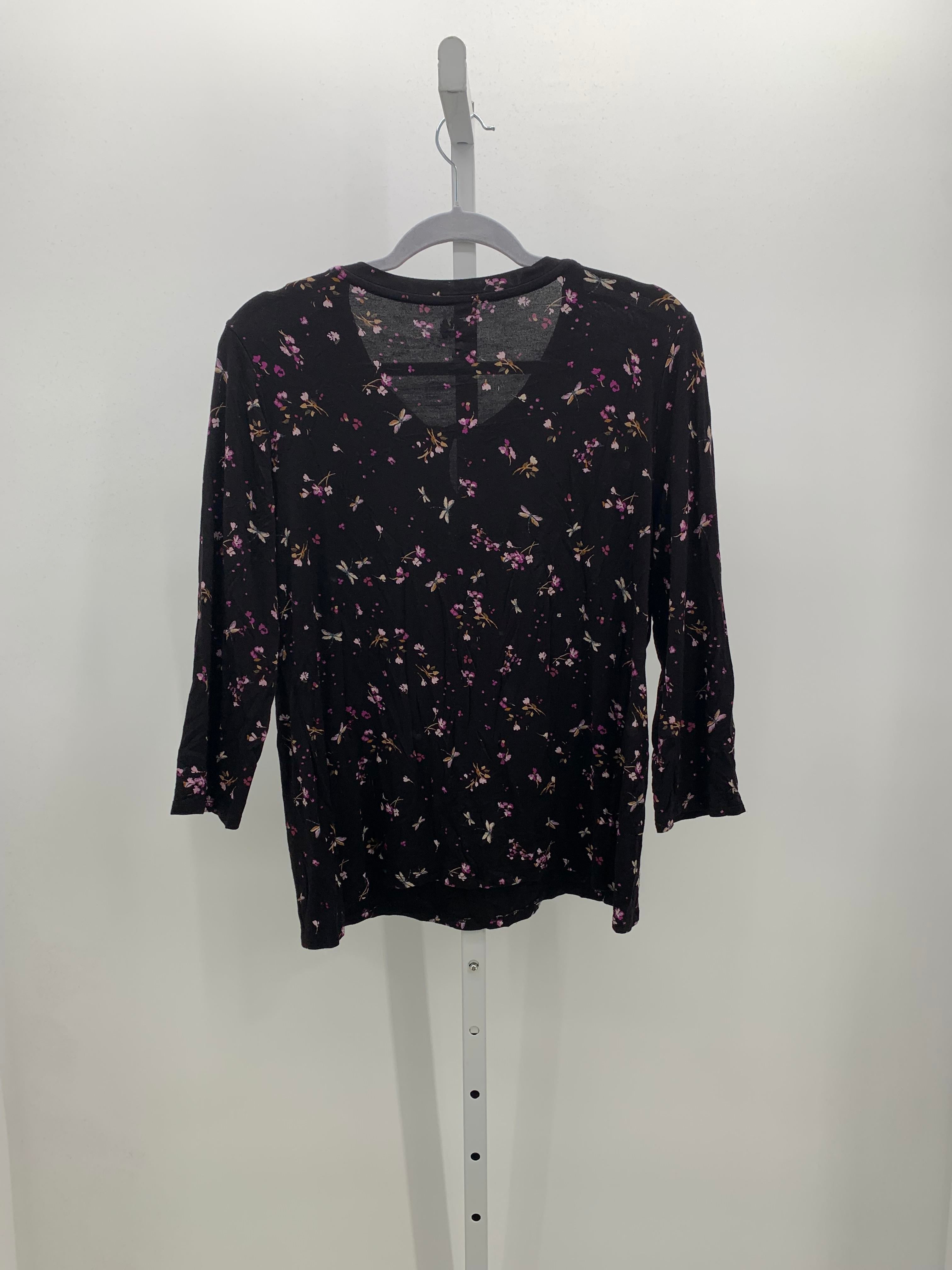 Croft & Barrow Size Large Petite Petite 3/4 Sleeve Shirt