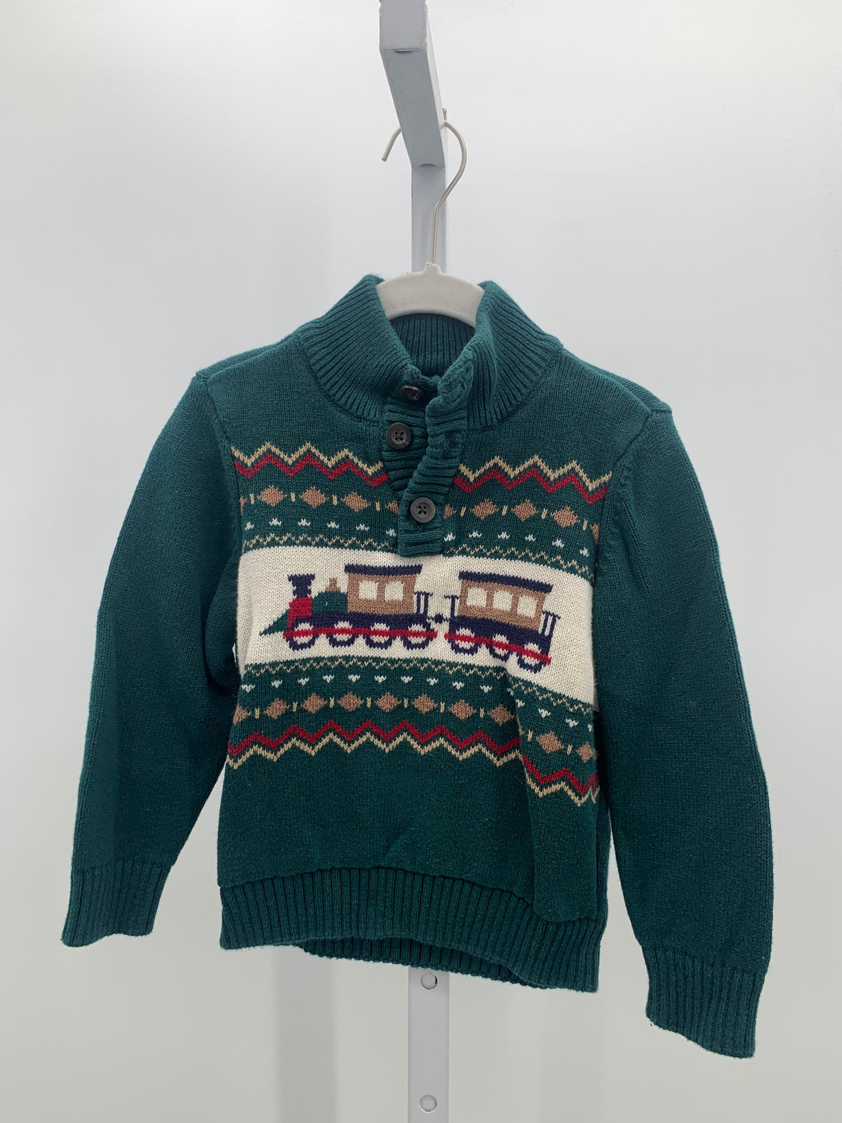 TRAINS BTNS SWEATER