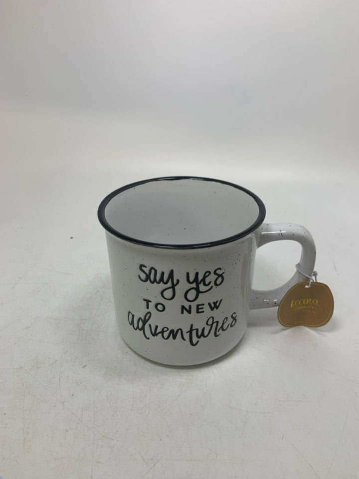 SAY YES TO NEW ADVENTURE MUG.