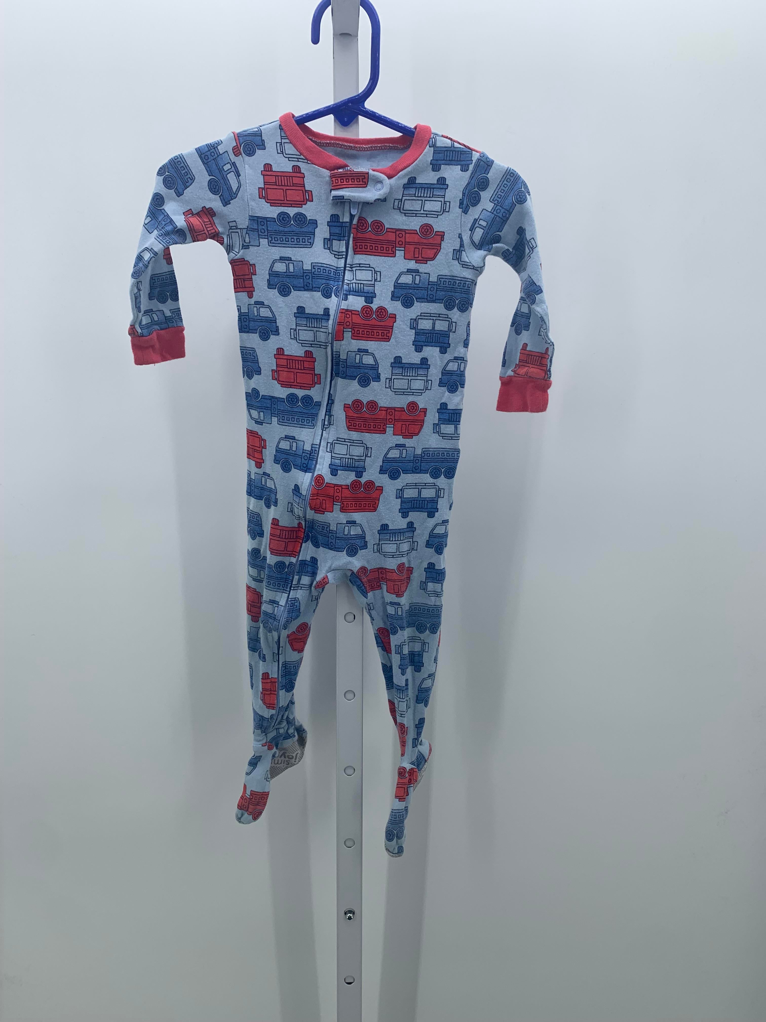 FIRE TRUCKS ZIP KNIT