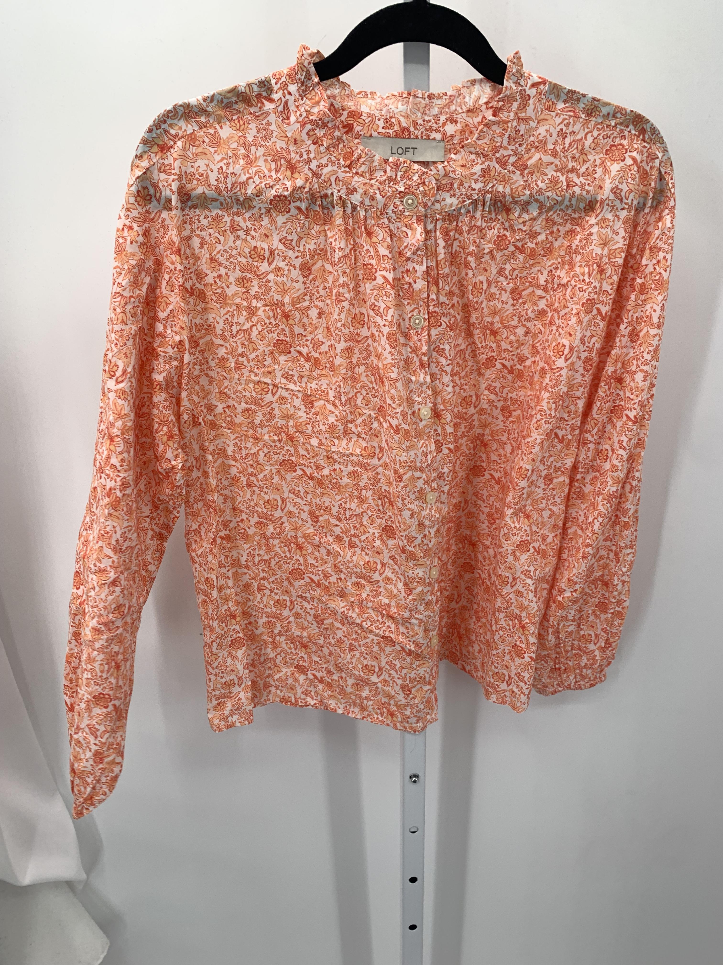 Loft Size Medium Misses Long Sleeve Shirt