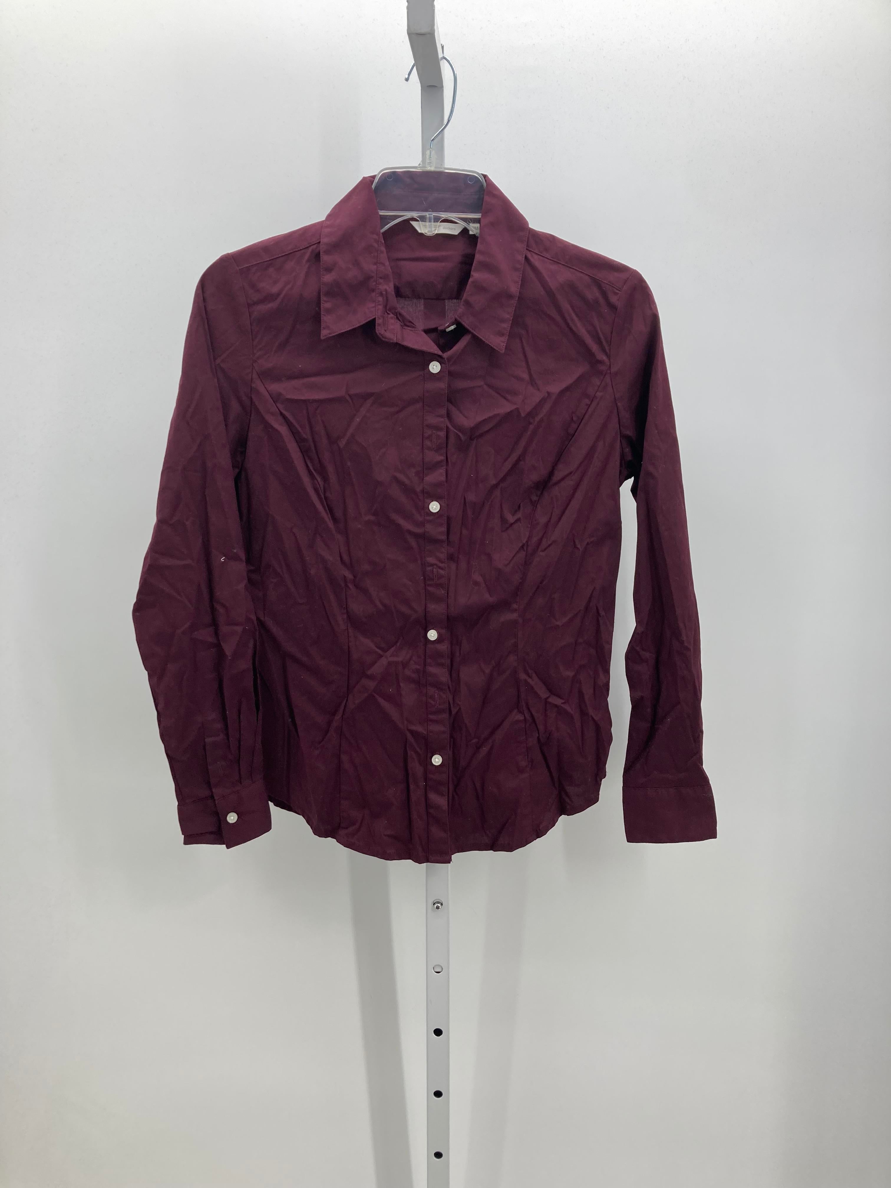 Dockers Size Medium Petite Petite Long Sleeve Shirt