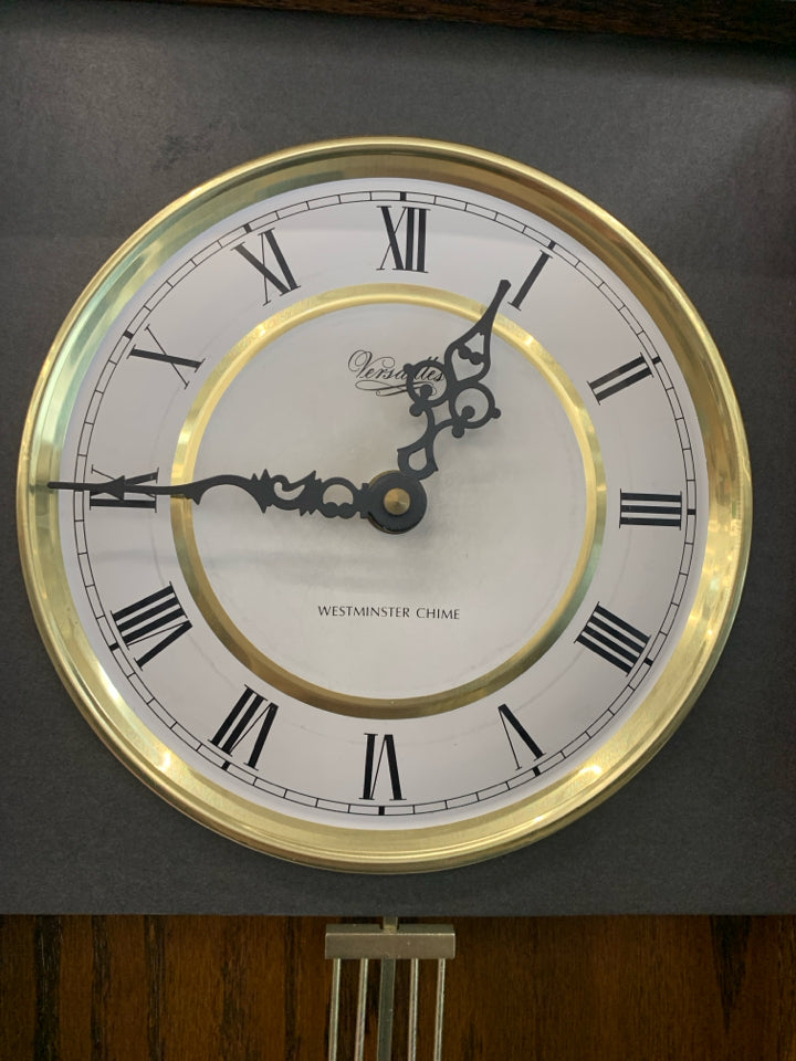 VERSAILLES PENDULUM WALL CLOCK W/WESTMINSTER CHIME.