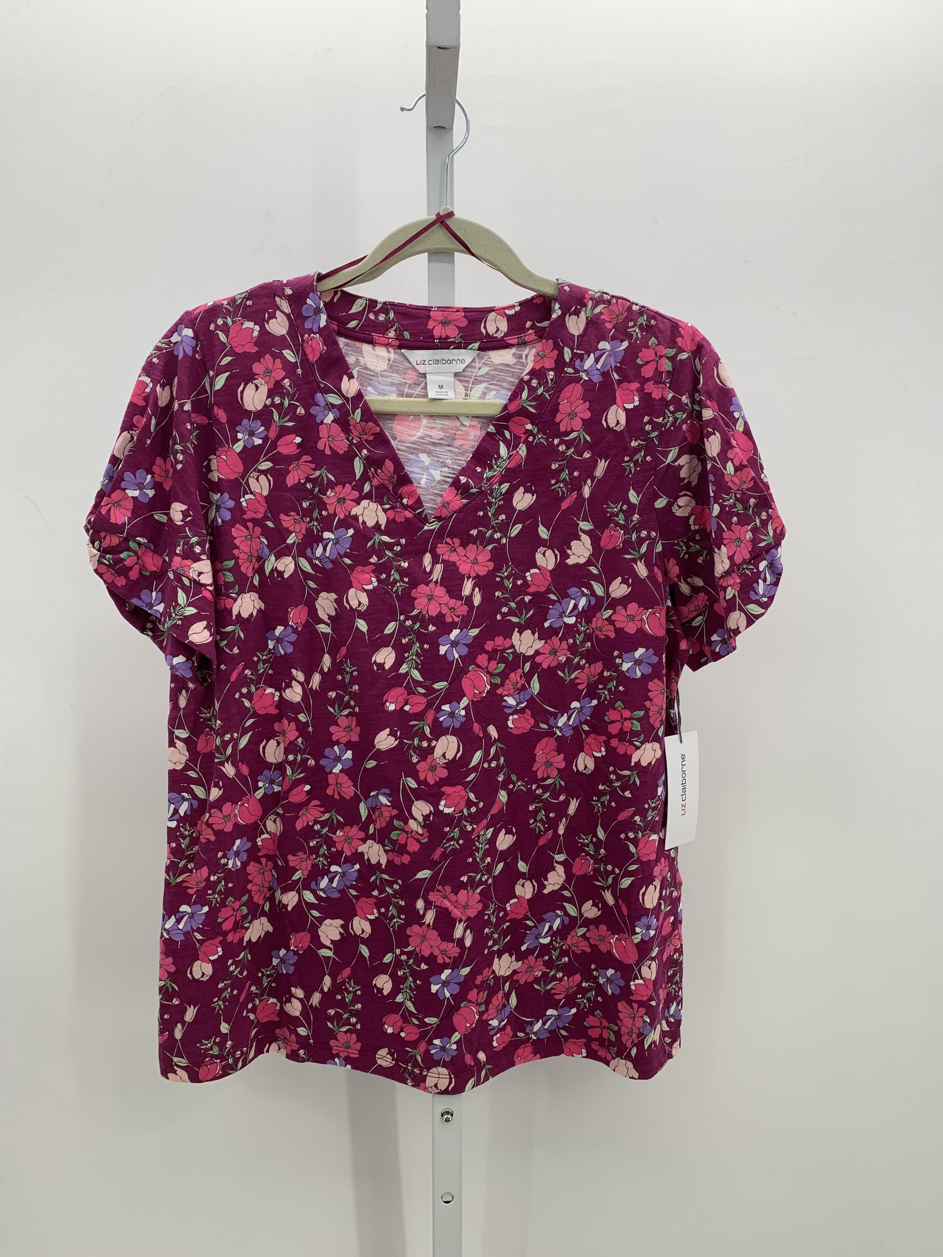Liz Claiborne Size Medium Misses Short Sleeve Shirt