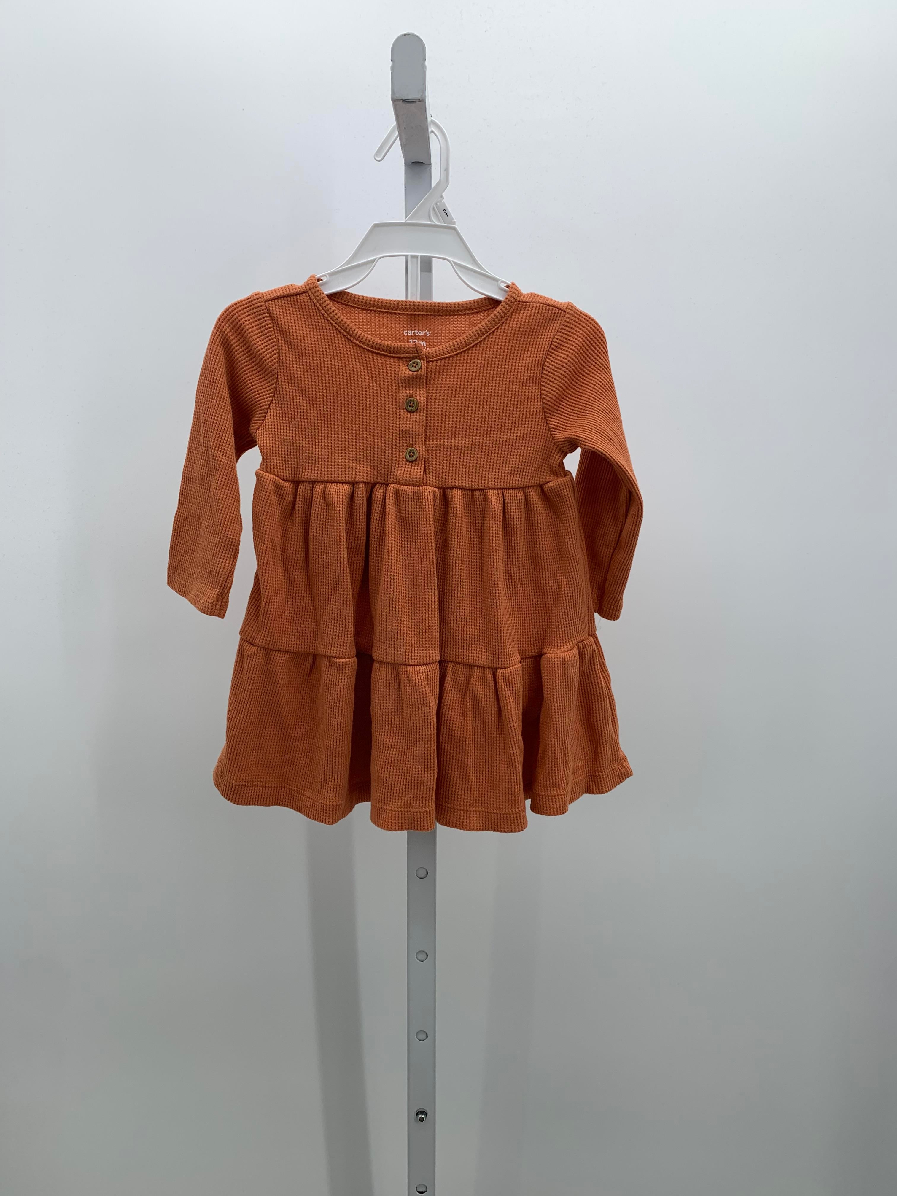 Carters Size 12 Months Girls Long Sleeve Dress